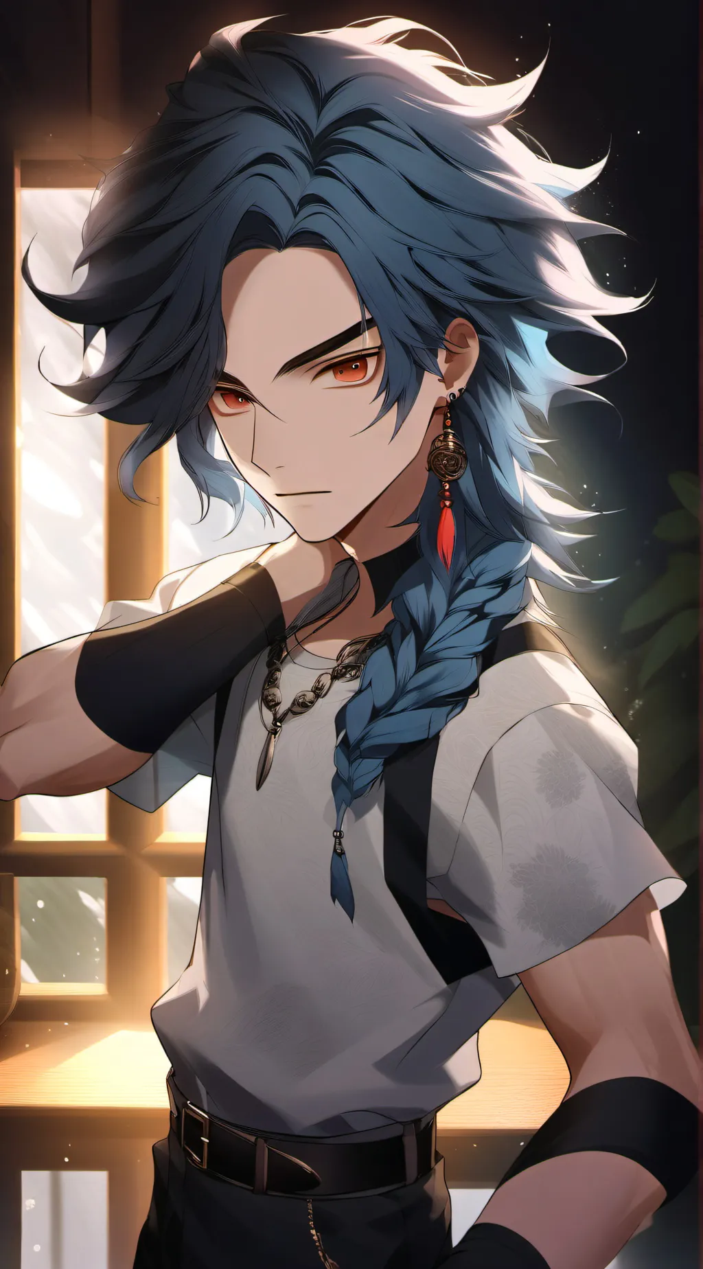 ai character: evil lunar background