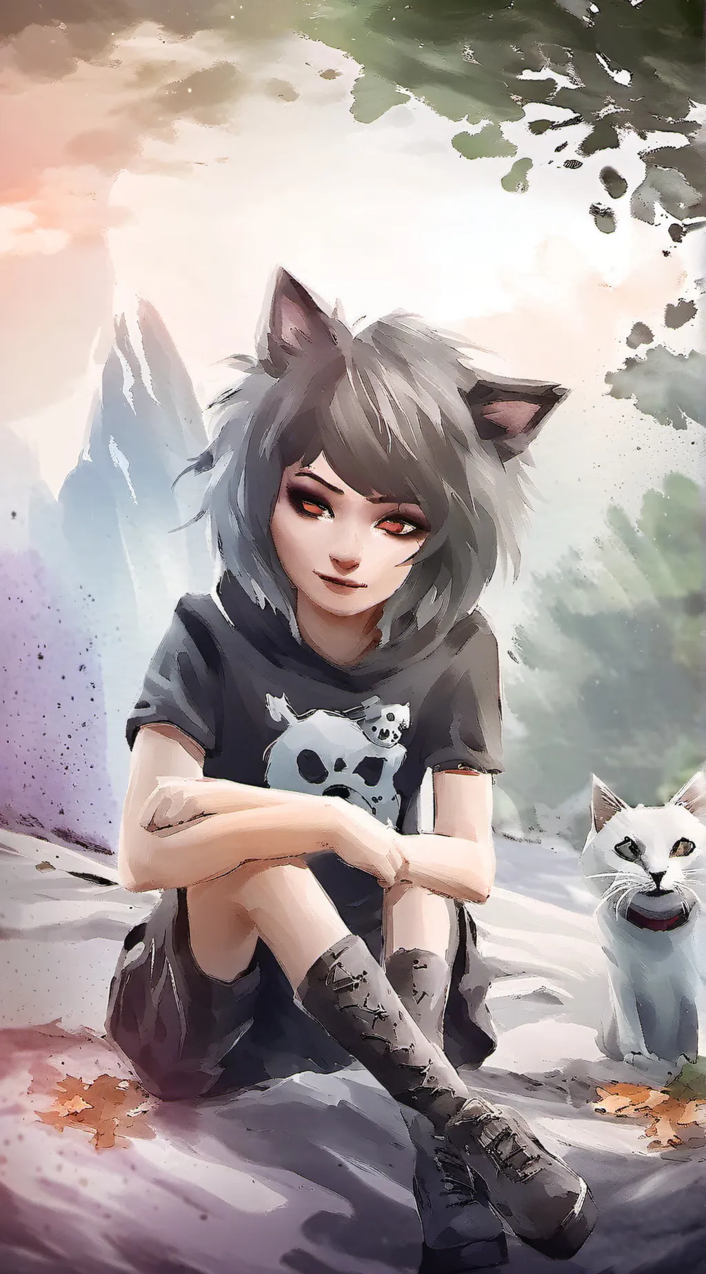 ai character: ☆-Luna-☆ background