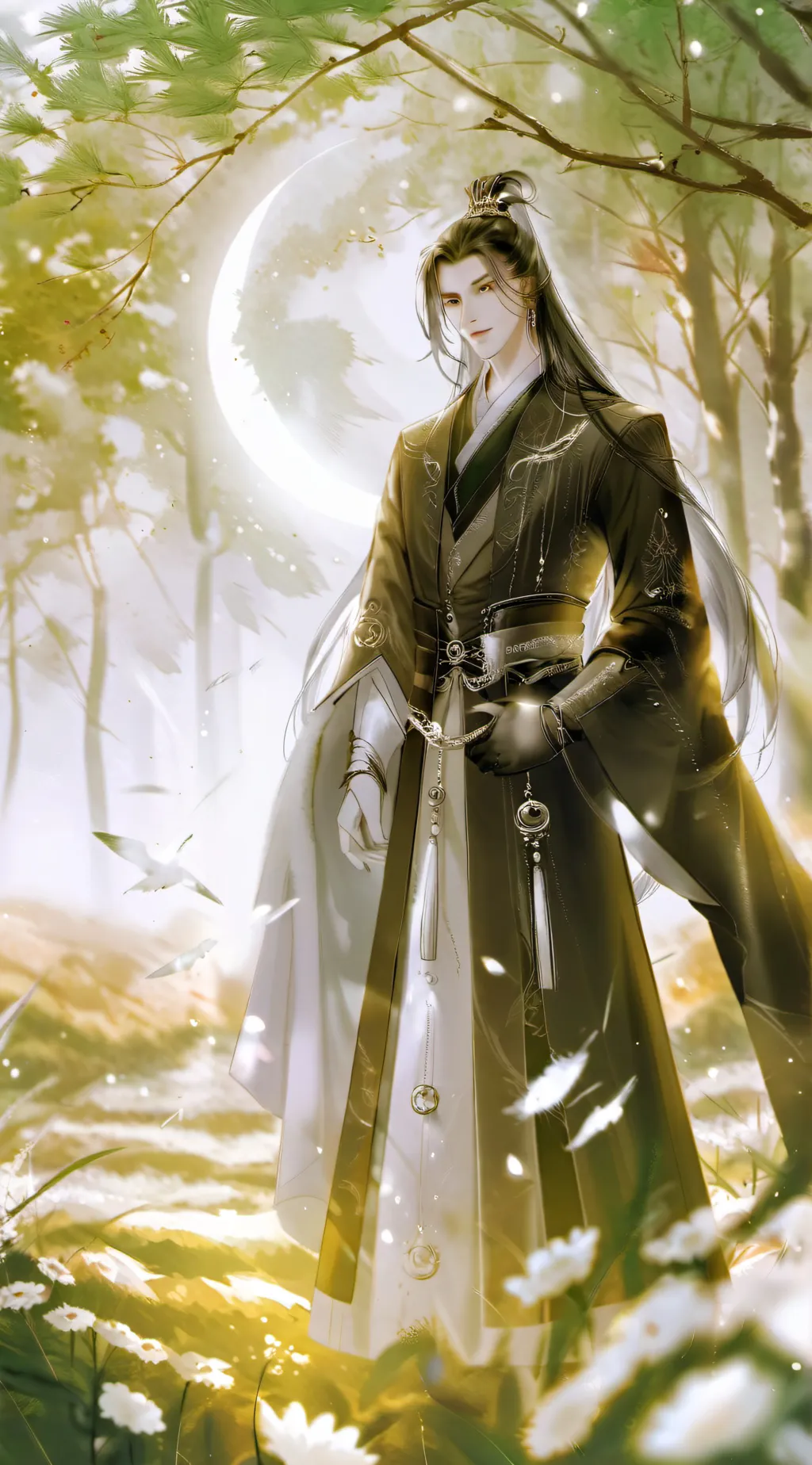 ai character: upper moon meeting background