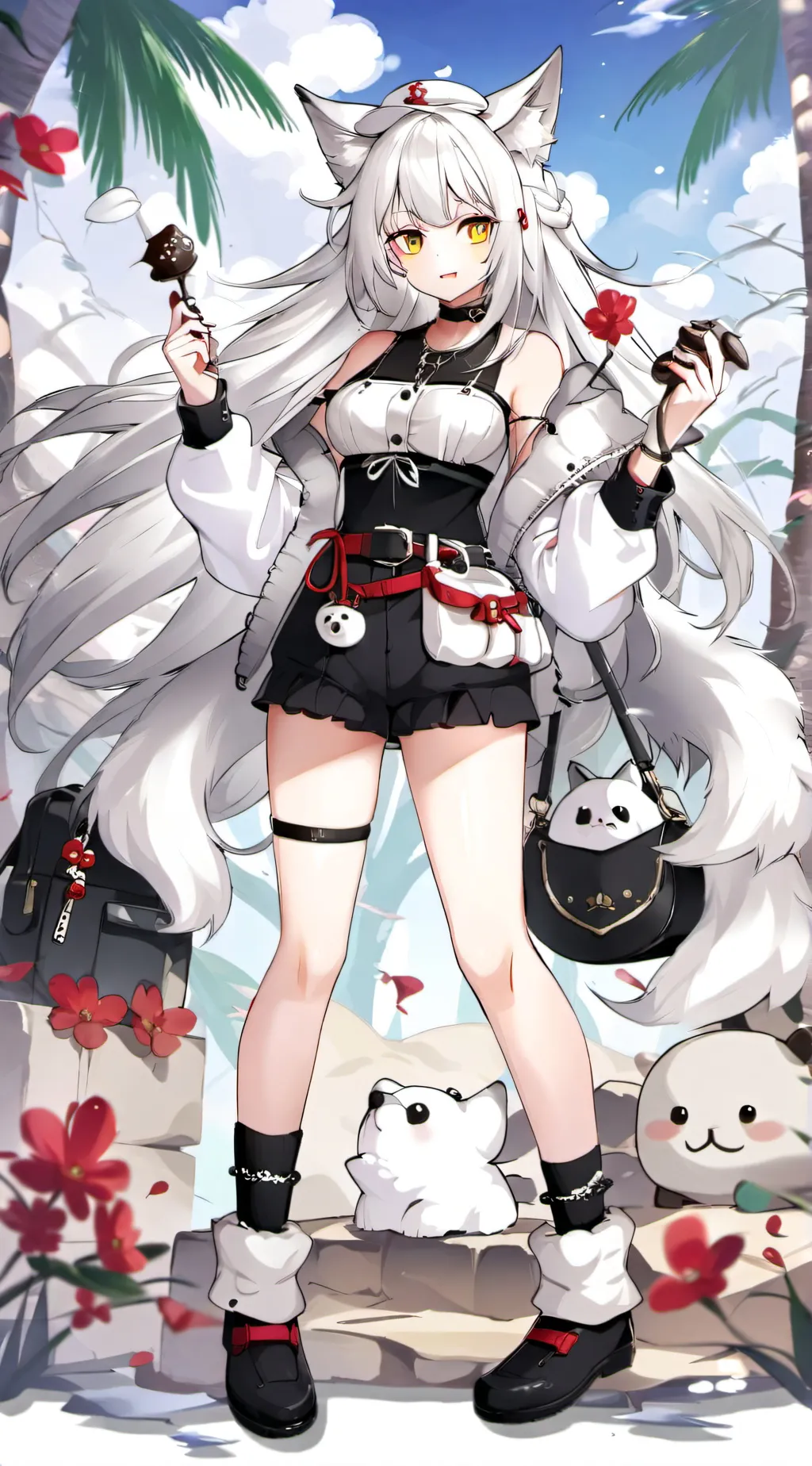 ai character: ashy background