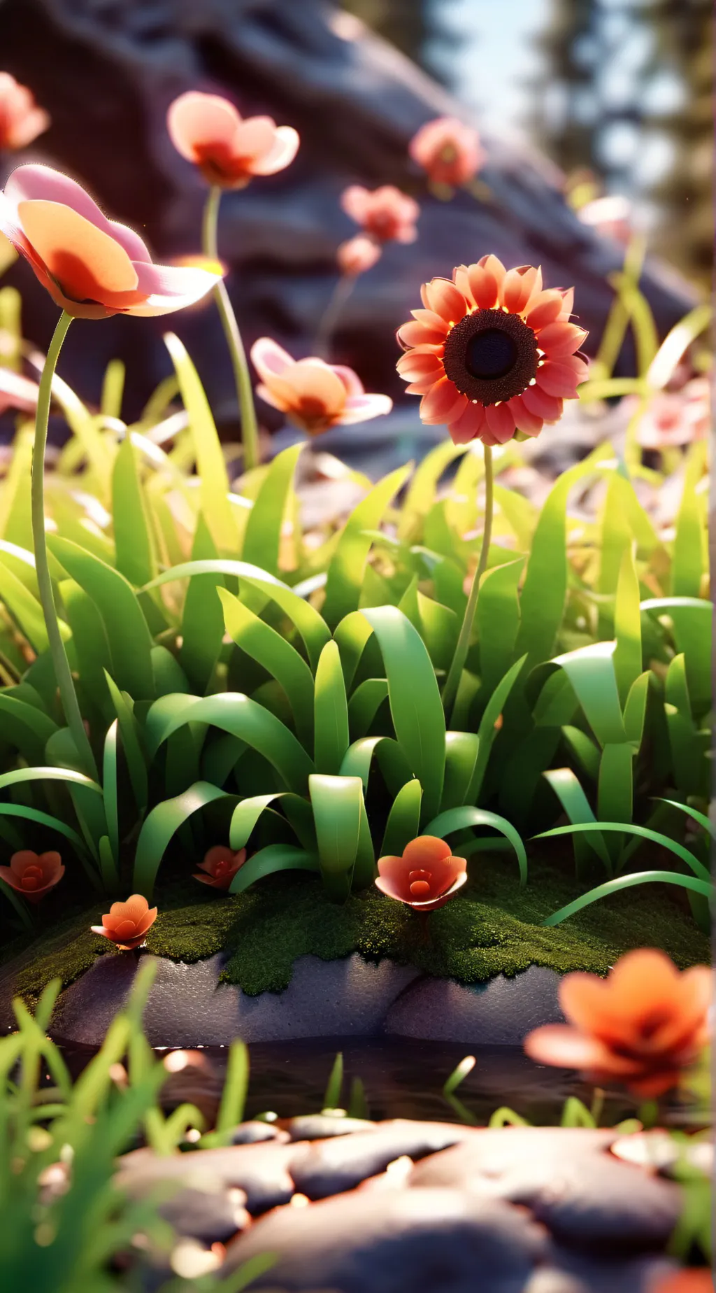 ai character: Roasting grass💀 background