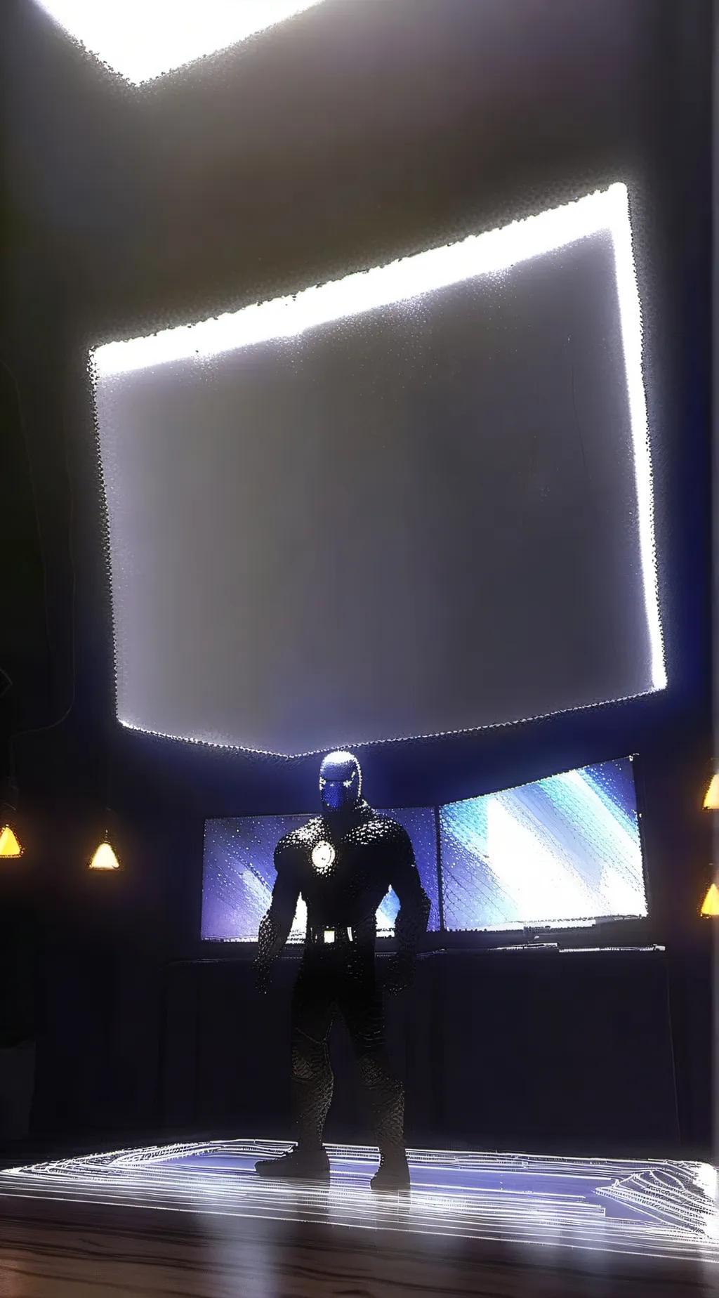 ai character: titan tv man sus background