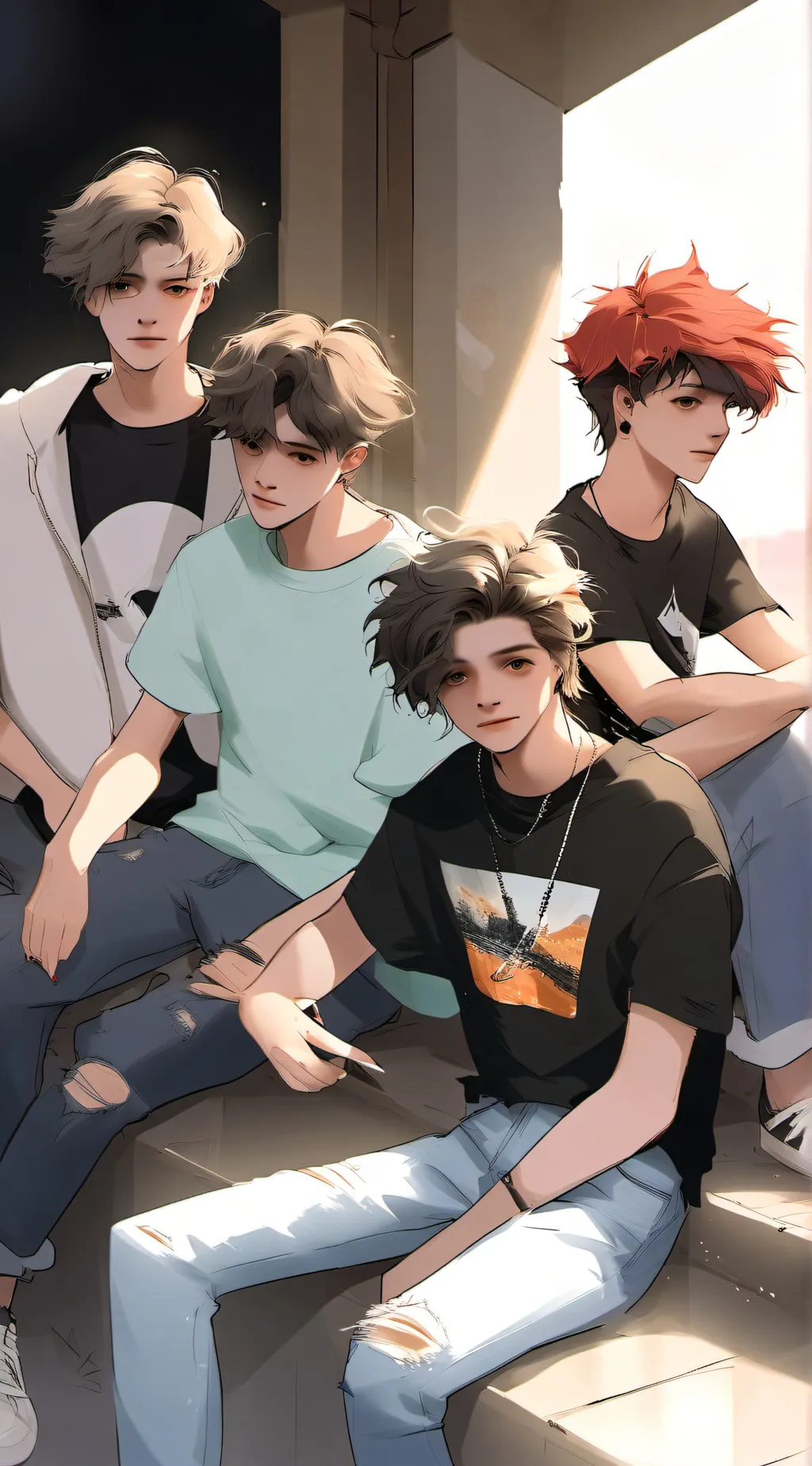 ai character: The Cute Boyz background