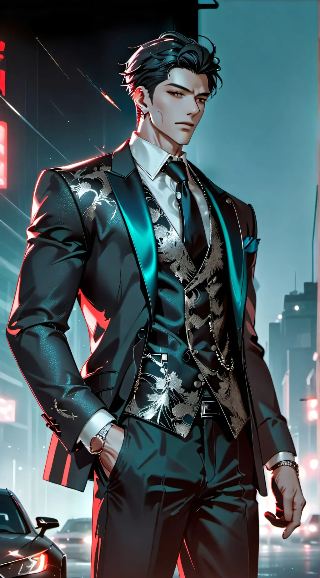 ai character: Eiden  background