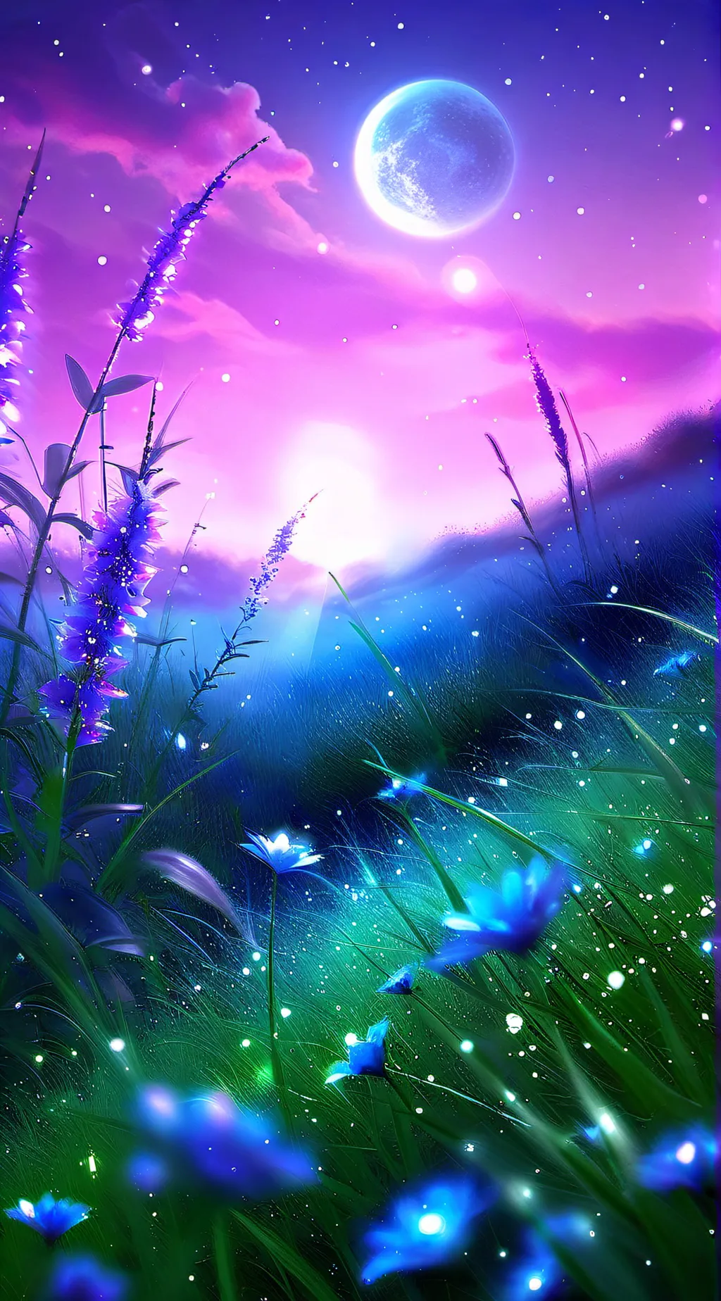 ai character: nice grass background