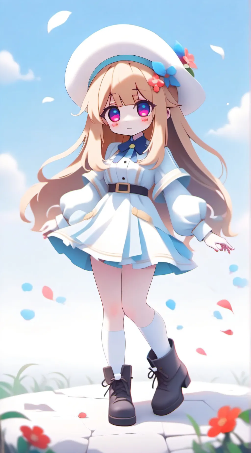 ai character: purple guy background