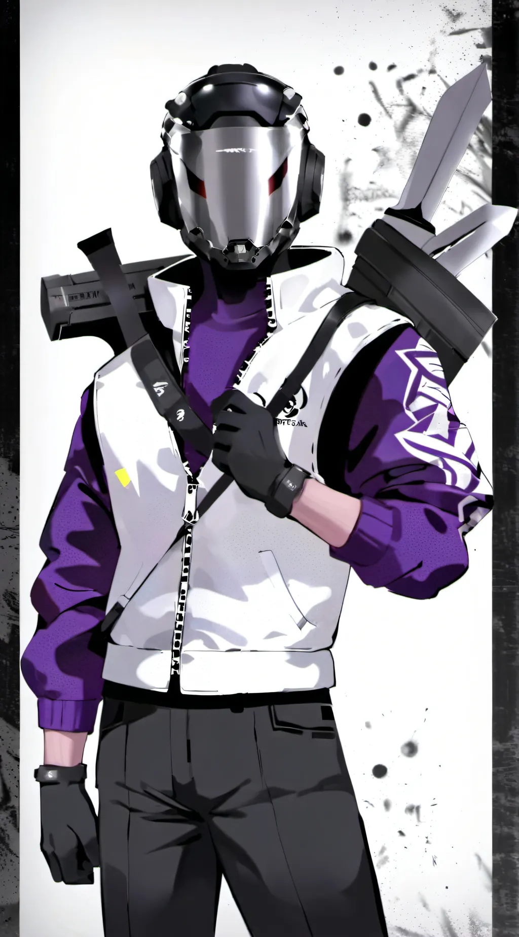 ai character: Titan tv man robot background