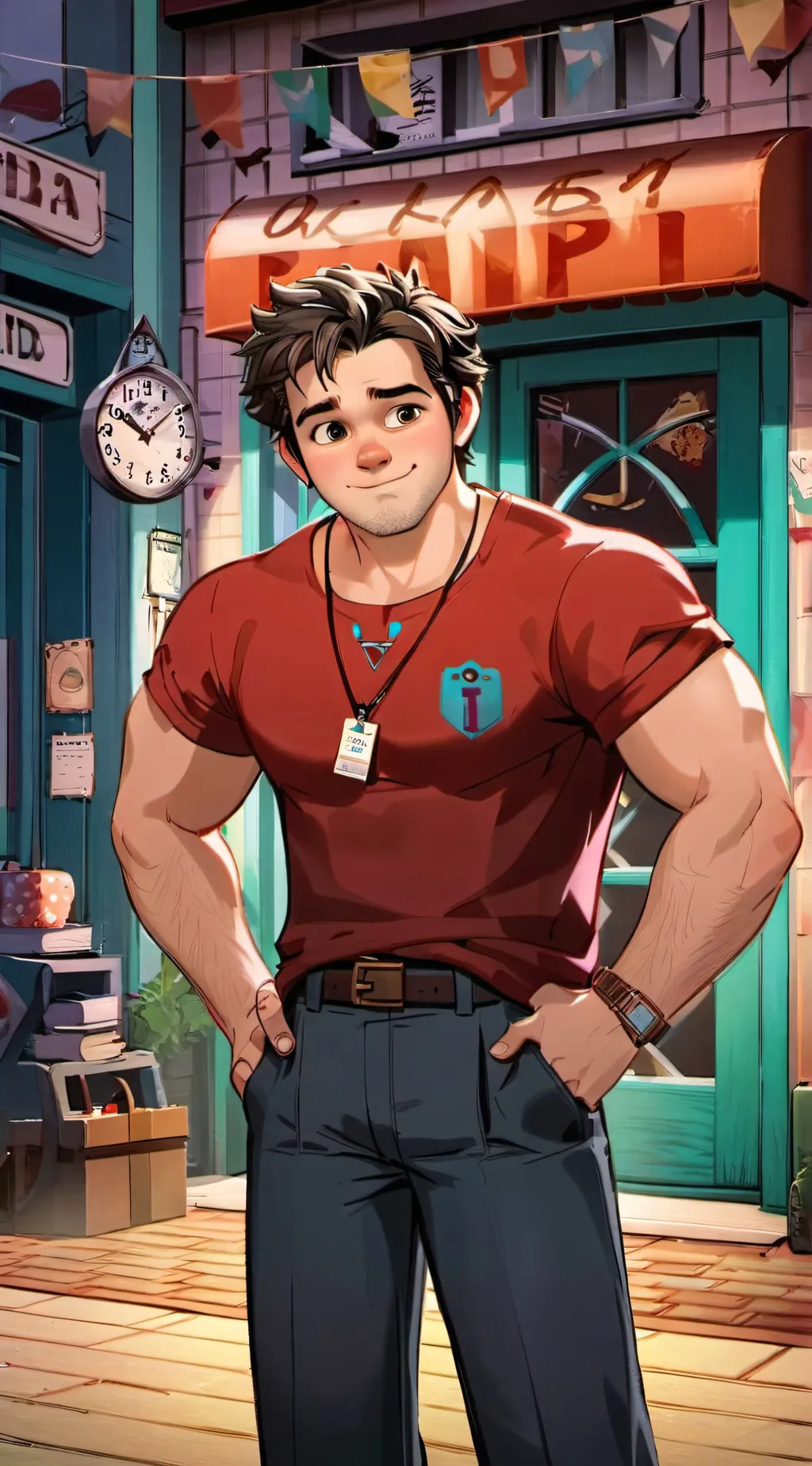 ai character: Wreck-It Ralph background