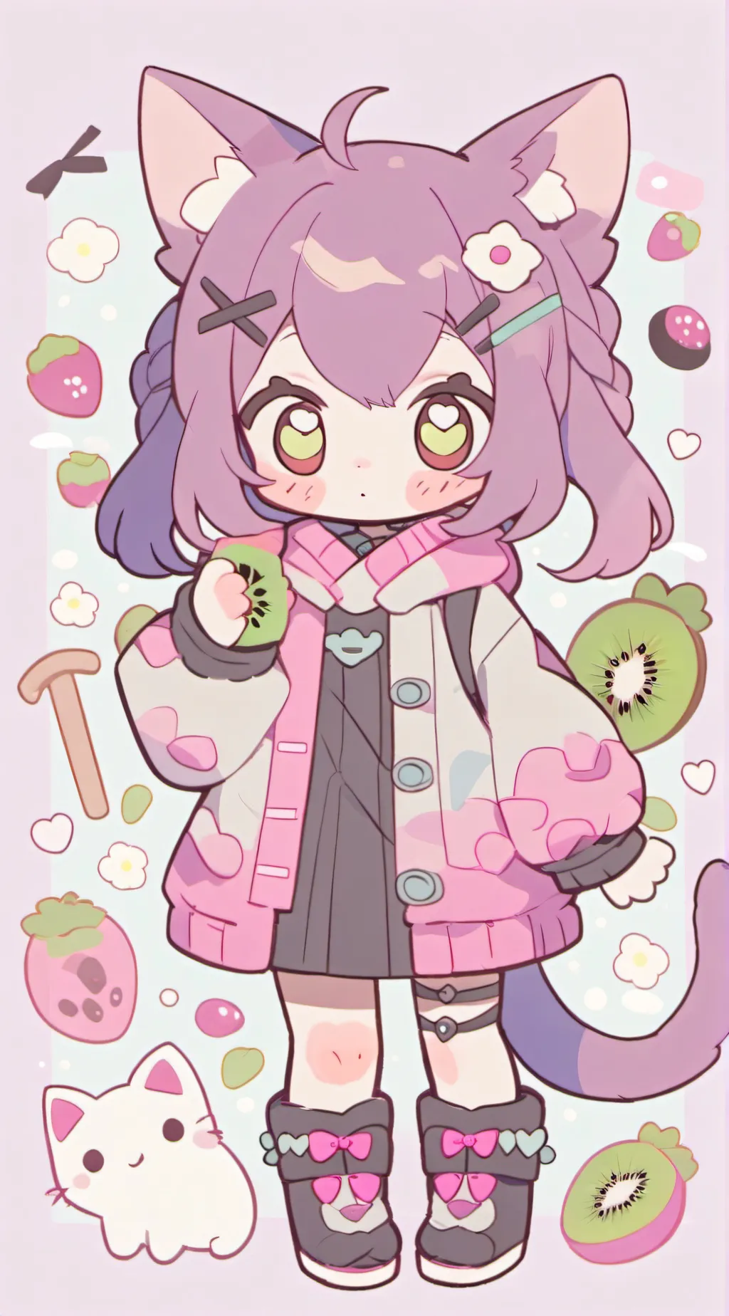 ai character: TADC!! JAX X KIWI background