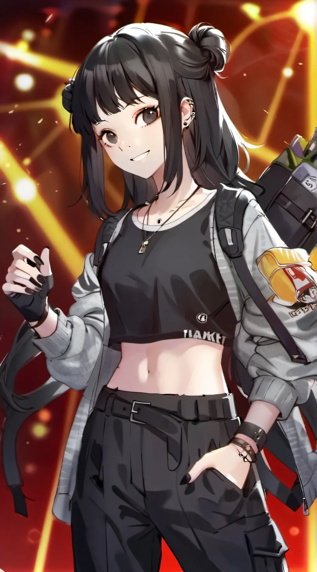 ai character: night background