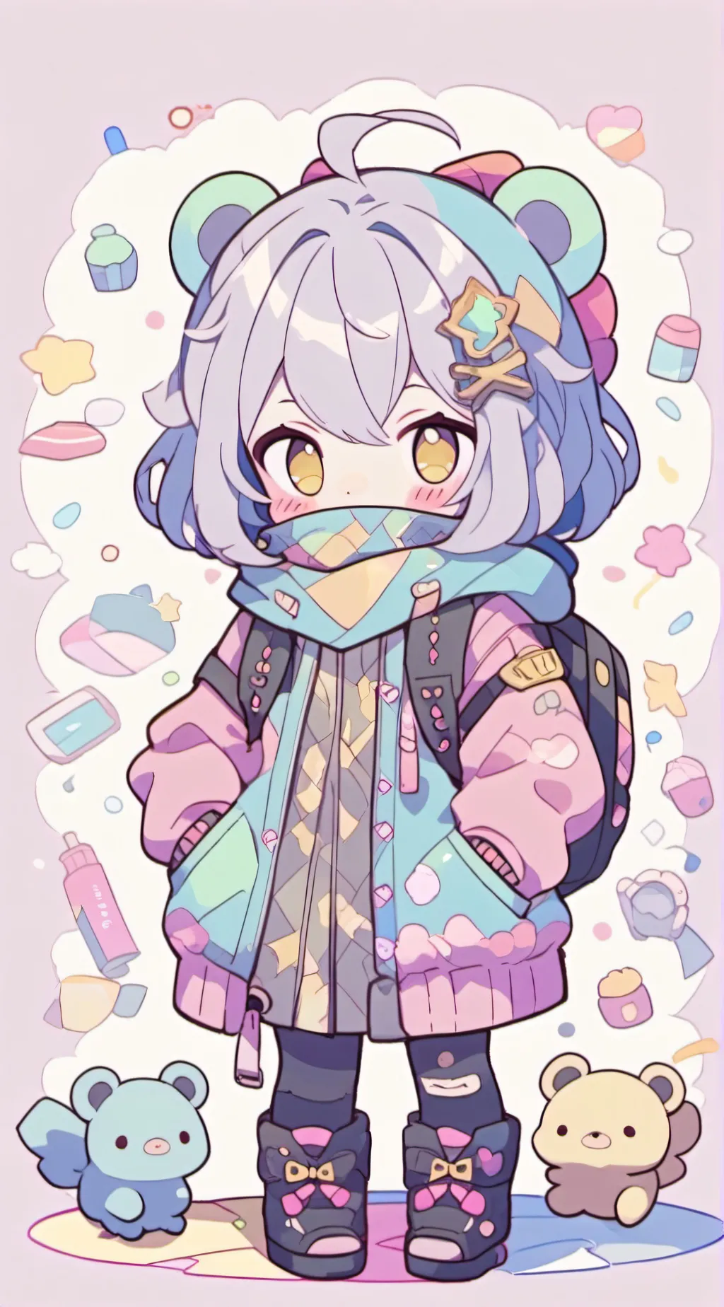 ai character: Summer  background