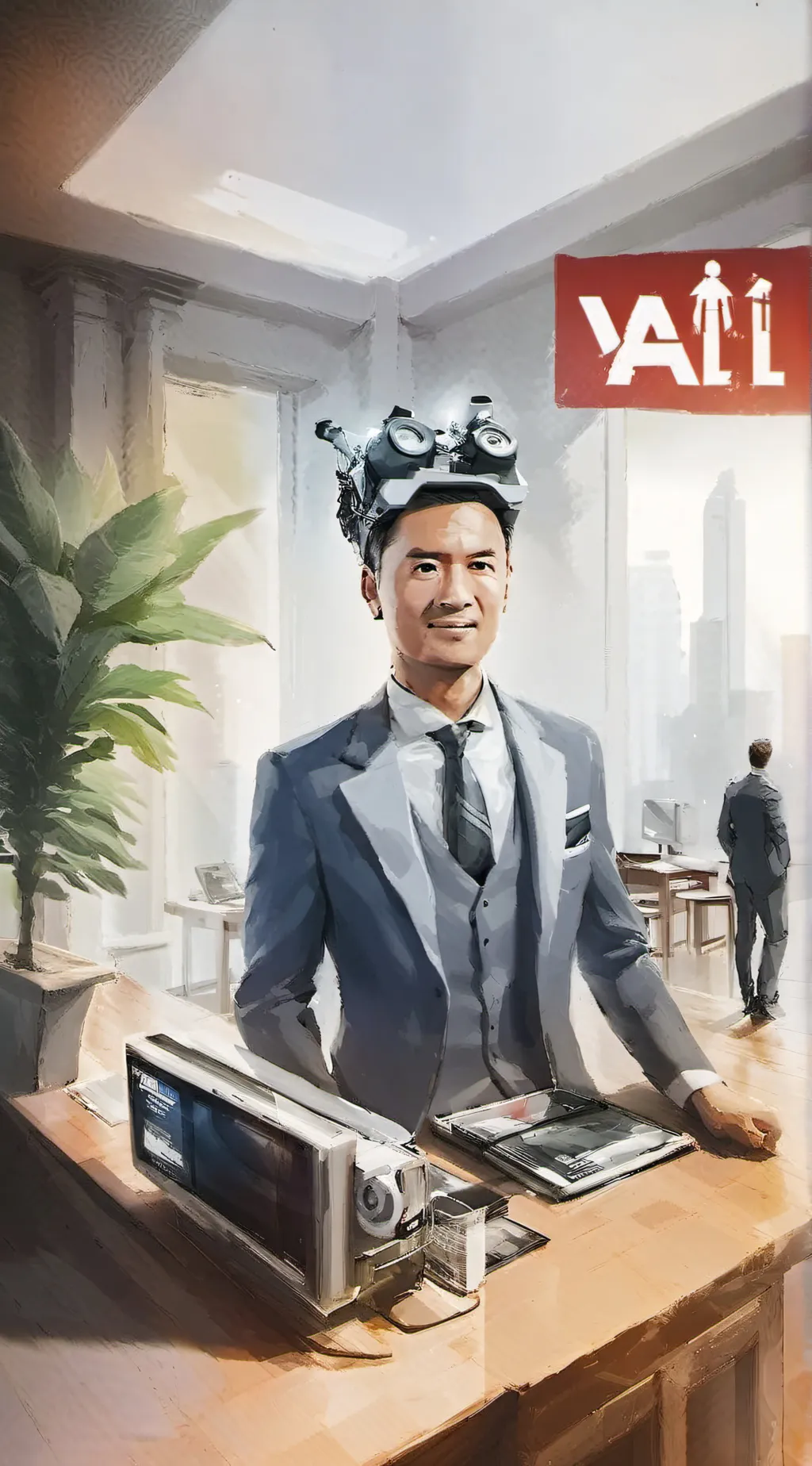 ai character: VOX  background