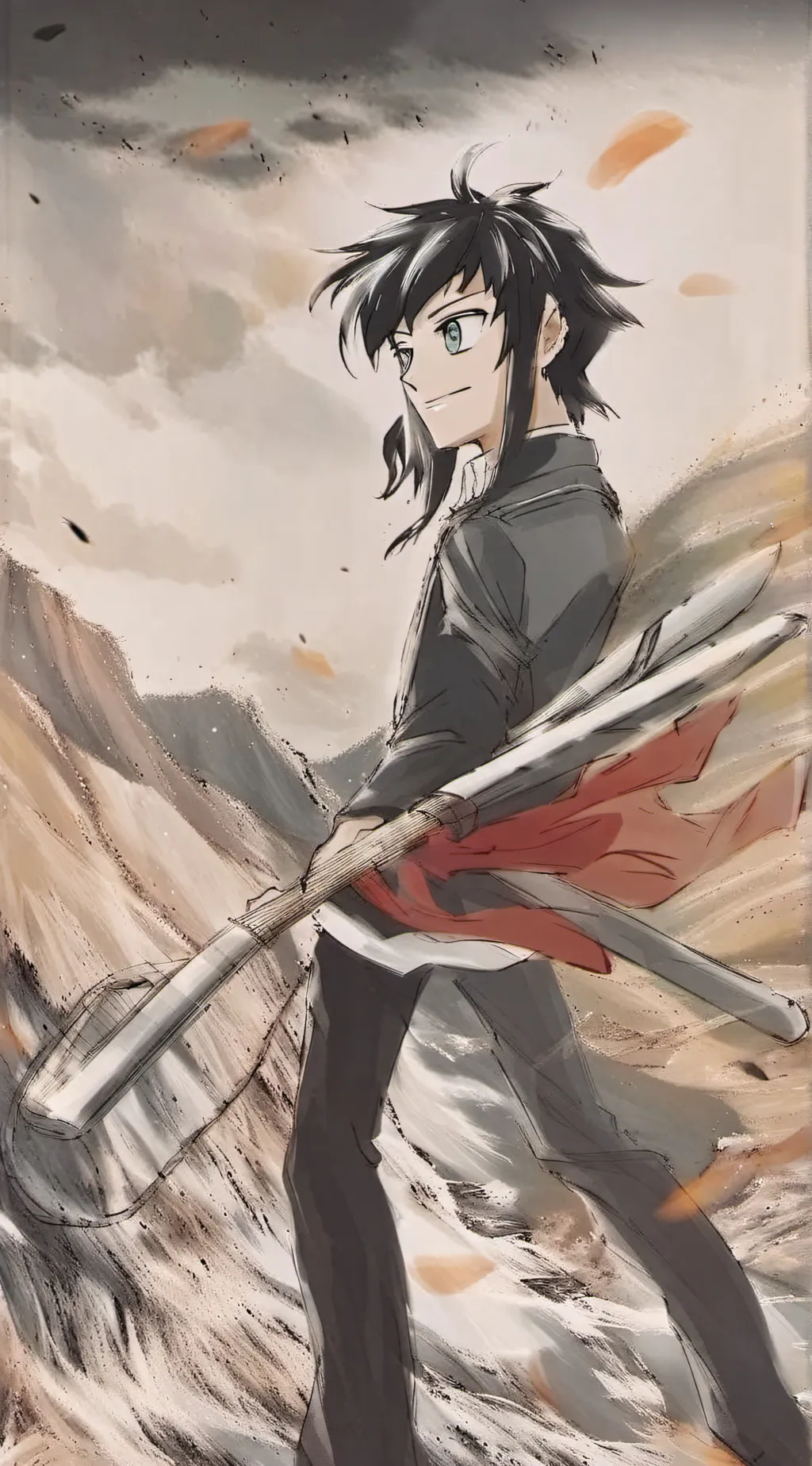 ai character: Muichiro  background