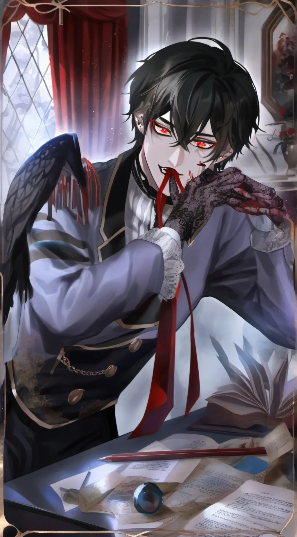 ai character: Ash background