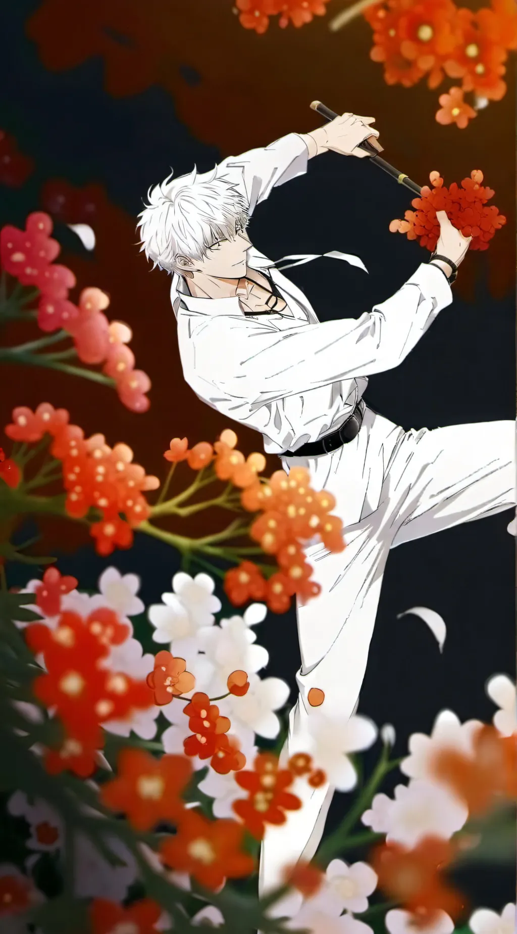 ai character: Gojo satouru background