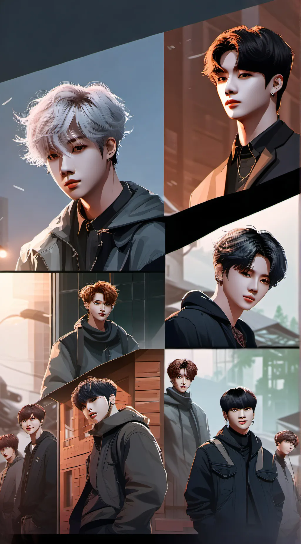 ai character: Stray Kids  background