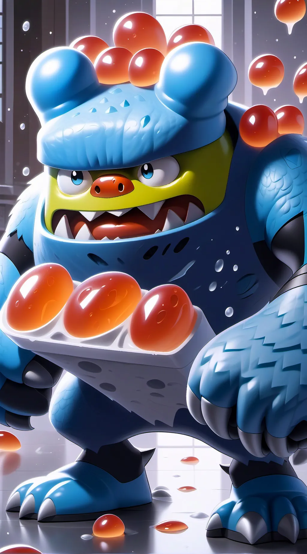 ai character: Huggy Wuggy background