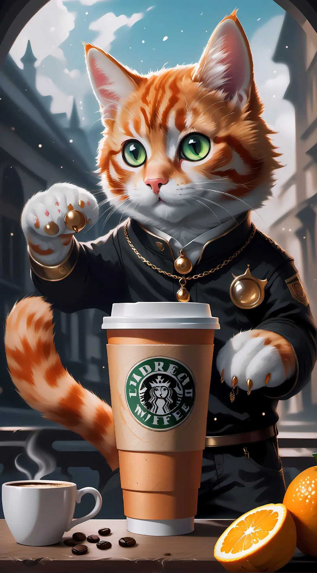 ai character: Frowning critters background