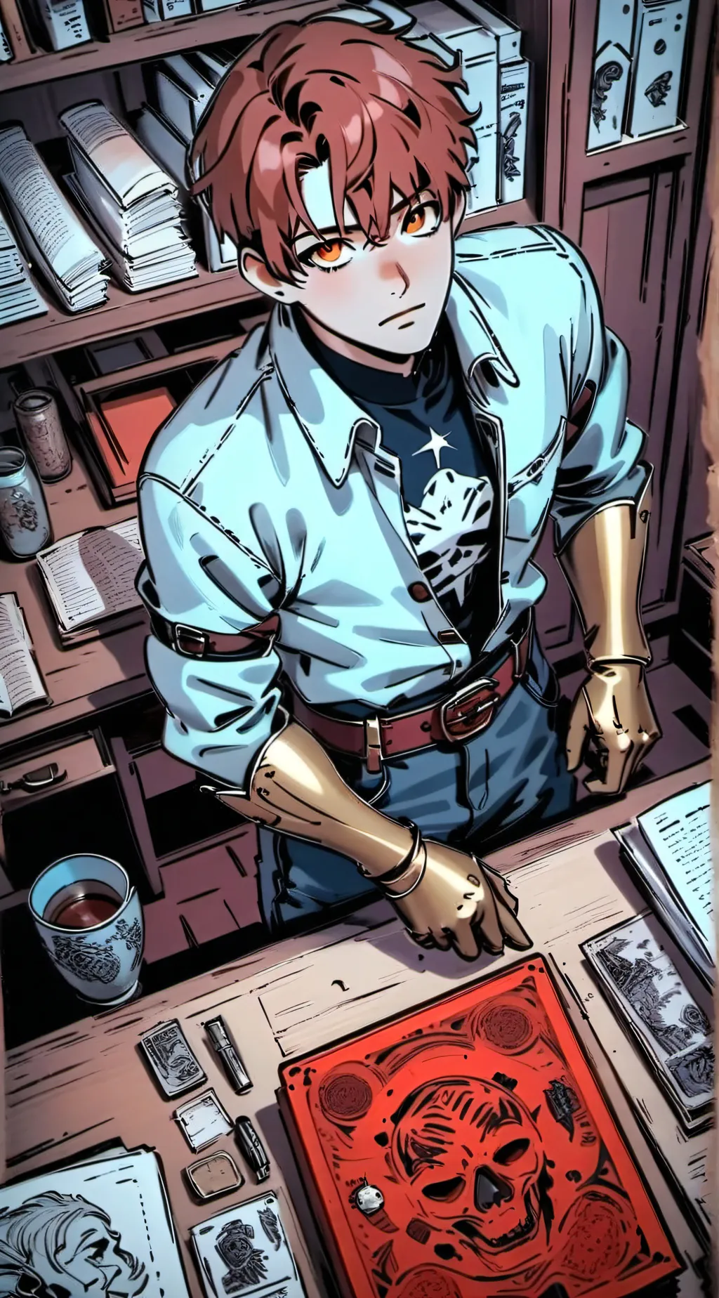 ai character: Logan feilds background