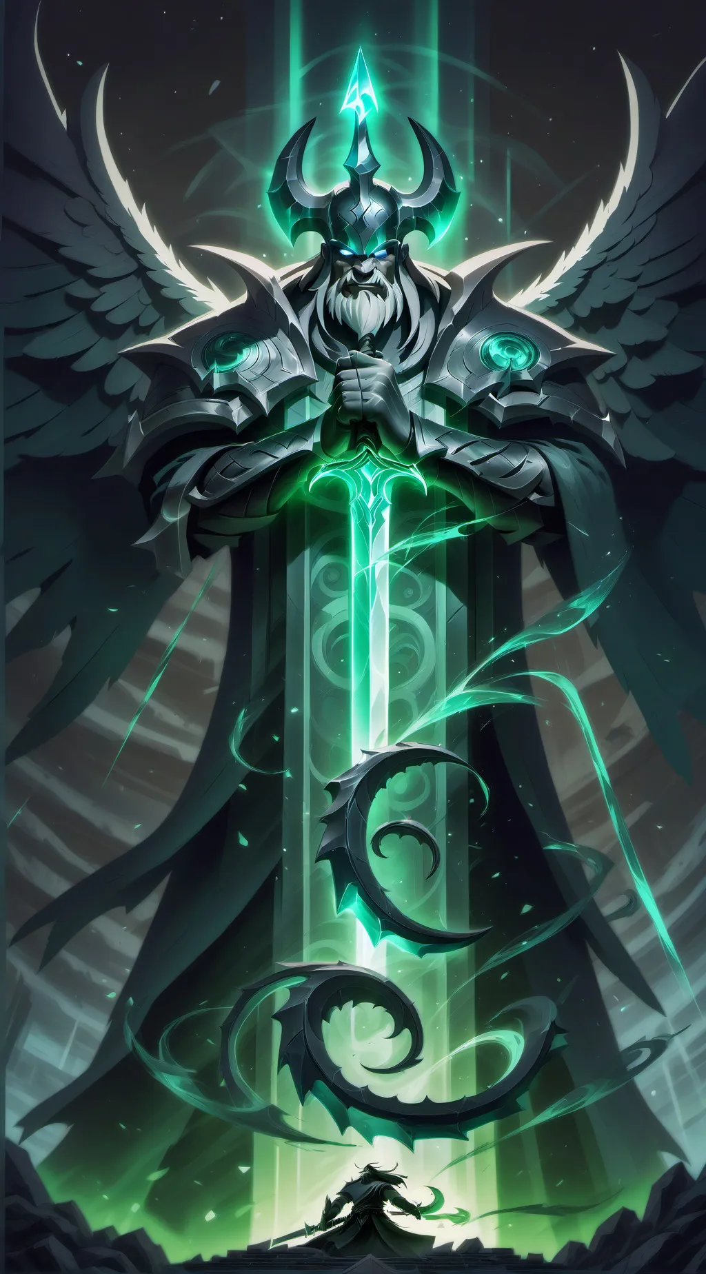 ai character: fat guardian  background