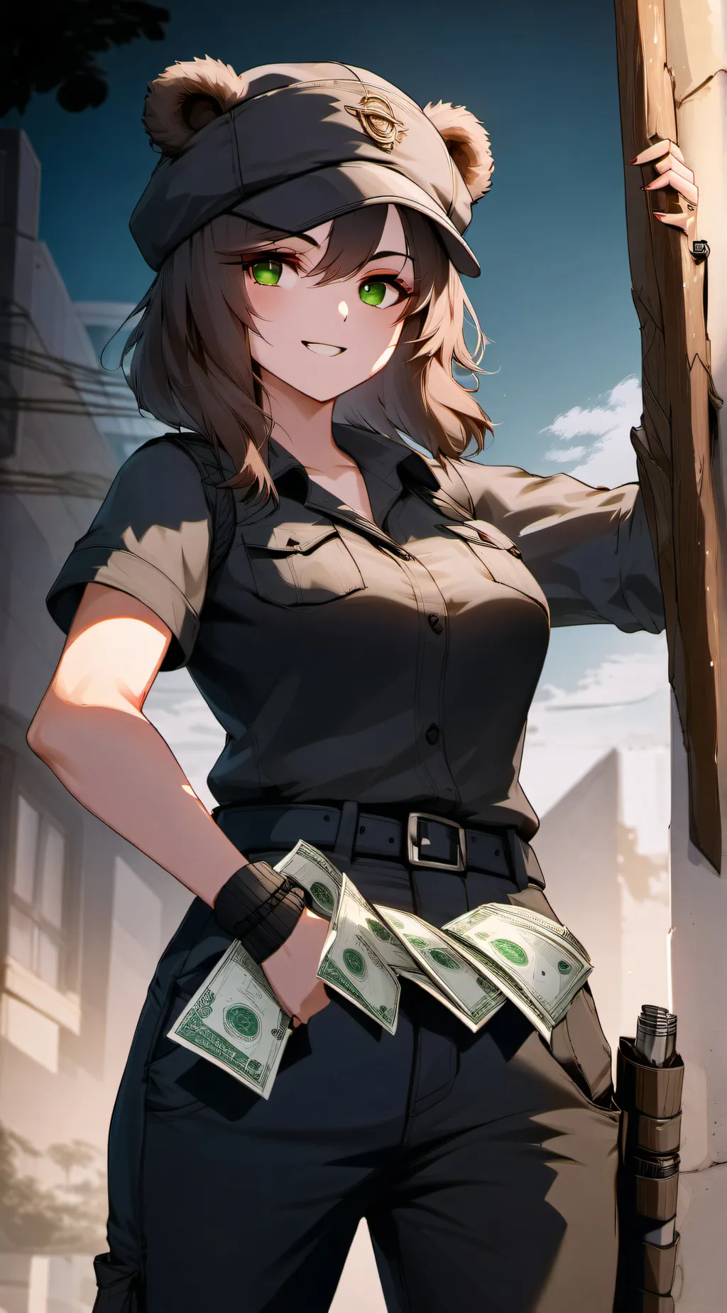 ai character: Bear background