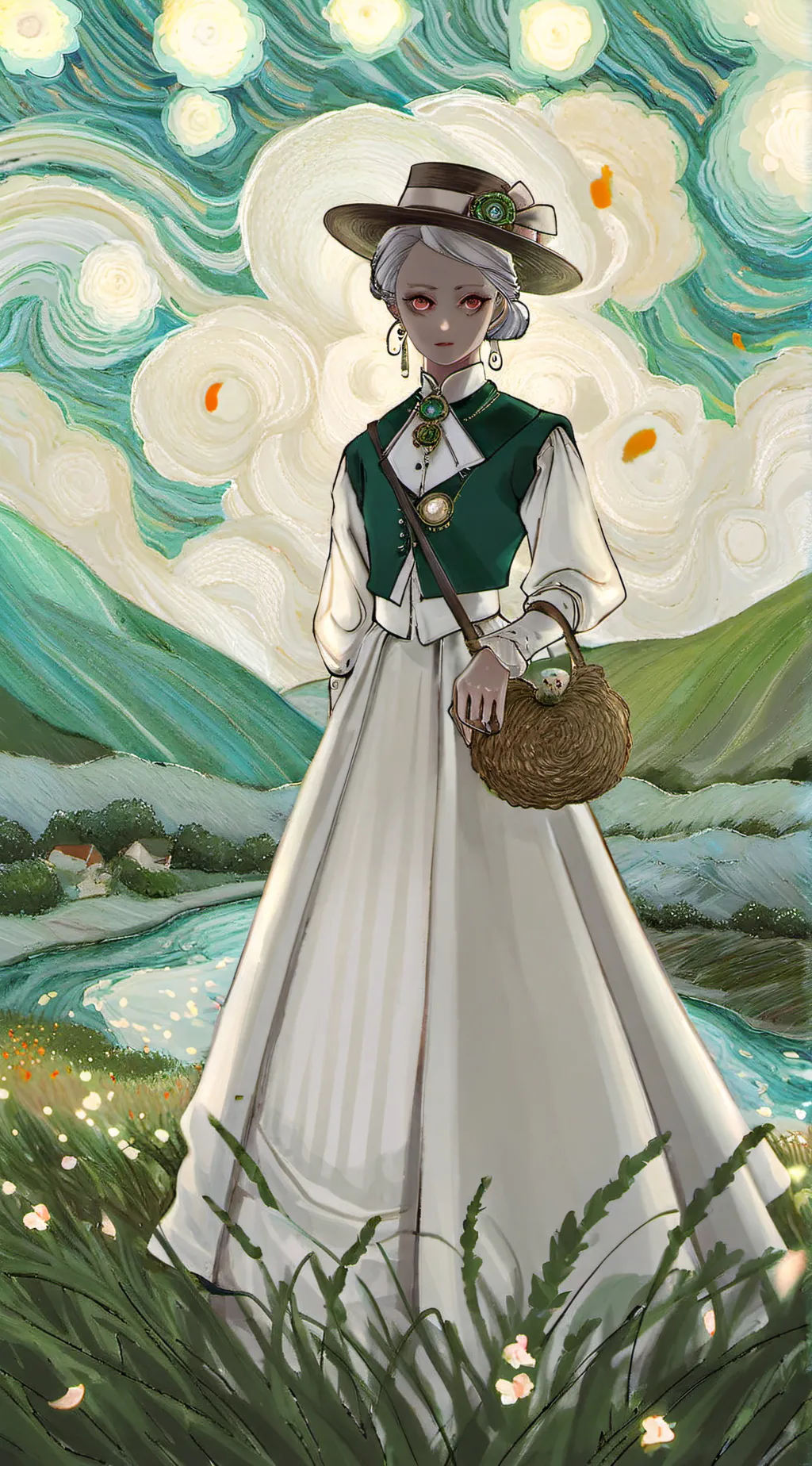 ai character: Amane ubuyashiki  background