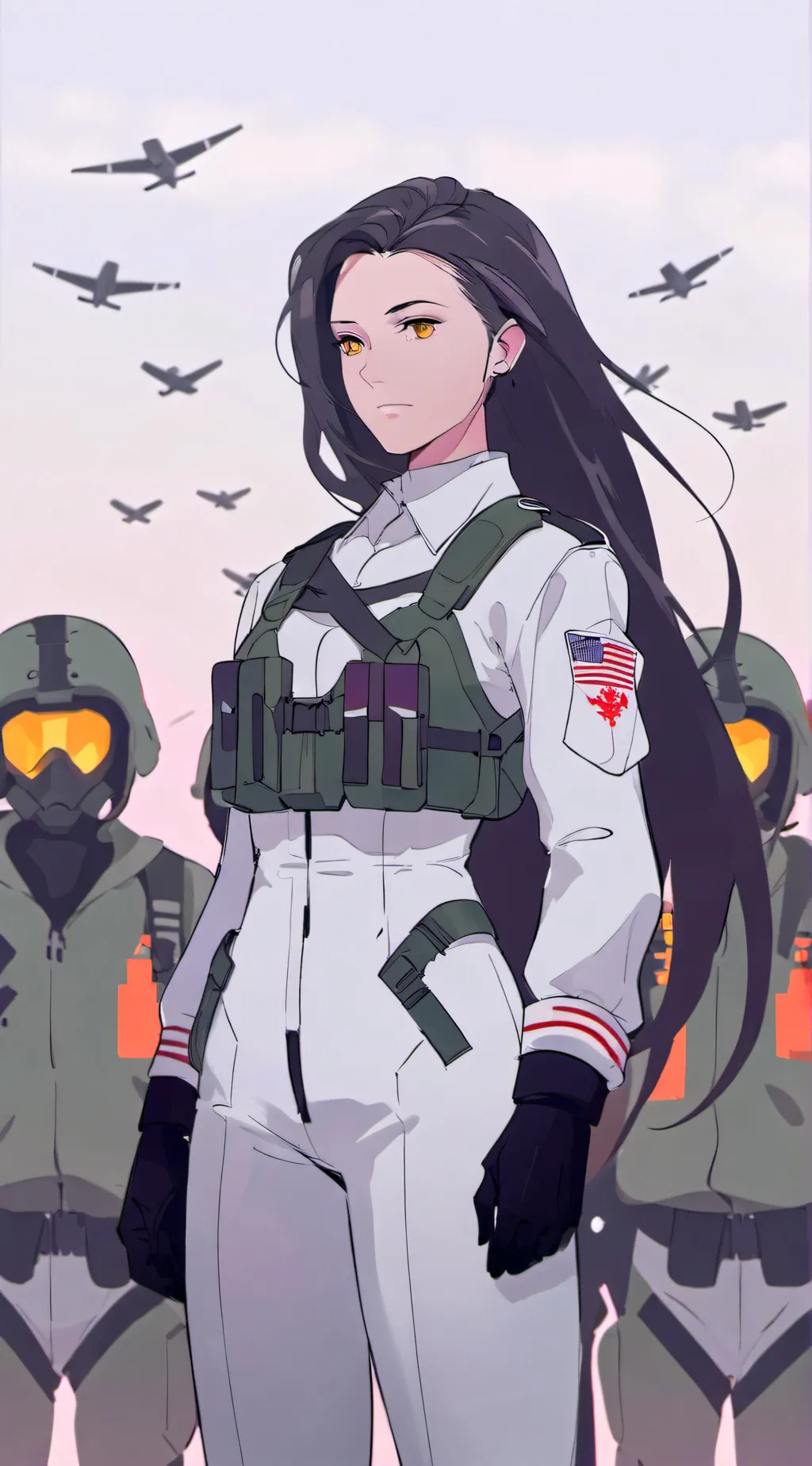 ai character: 💜UZI💜 background