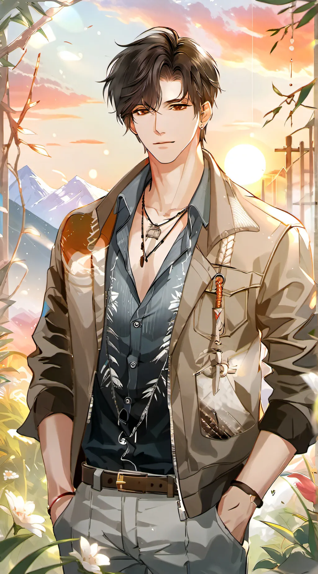 ai character: Leo background