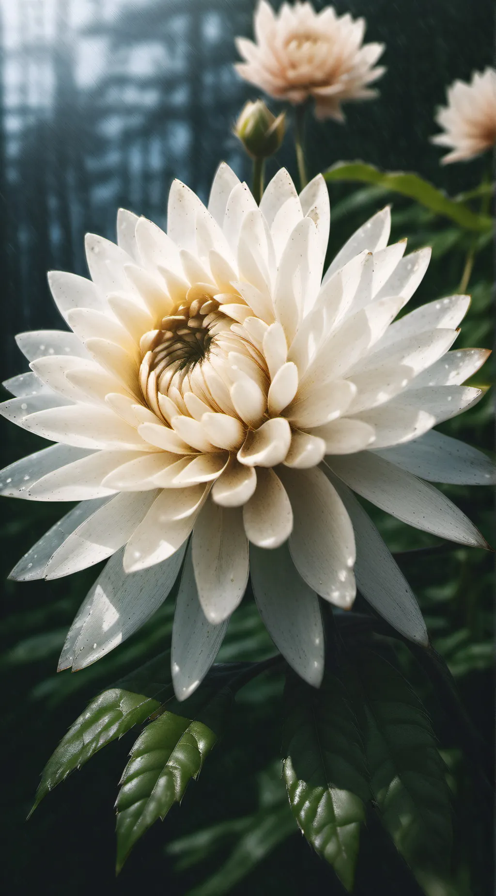 ai character: flower background