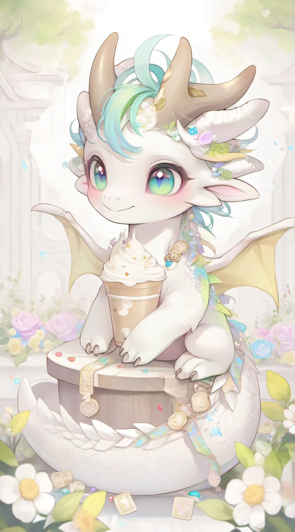 ai character: Dragon background