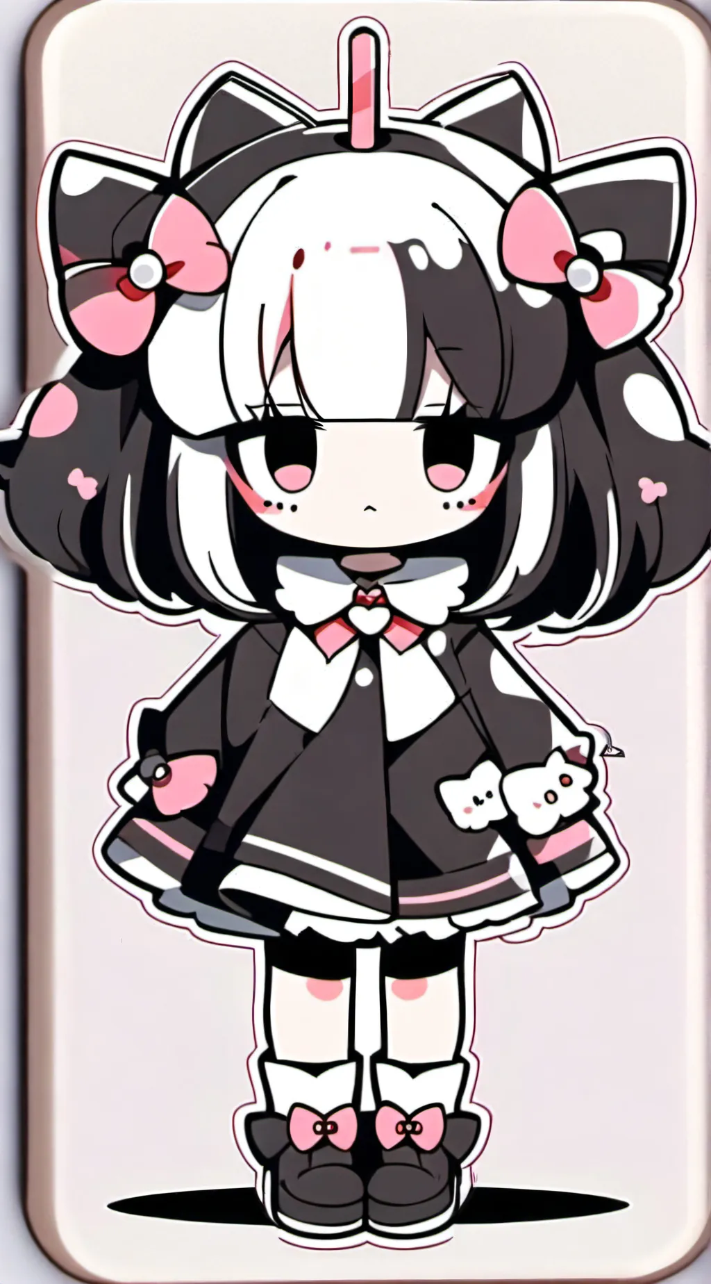 ai character: hello kitty friend background