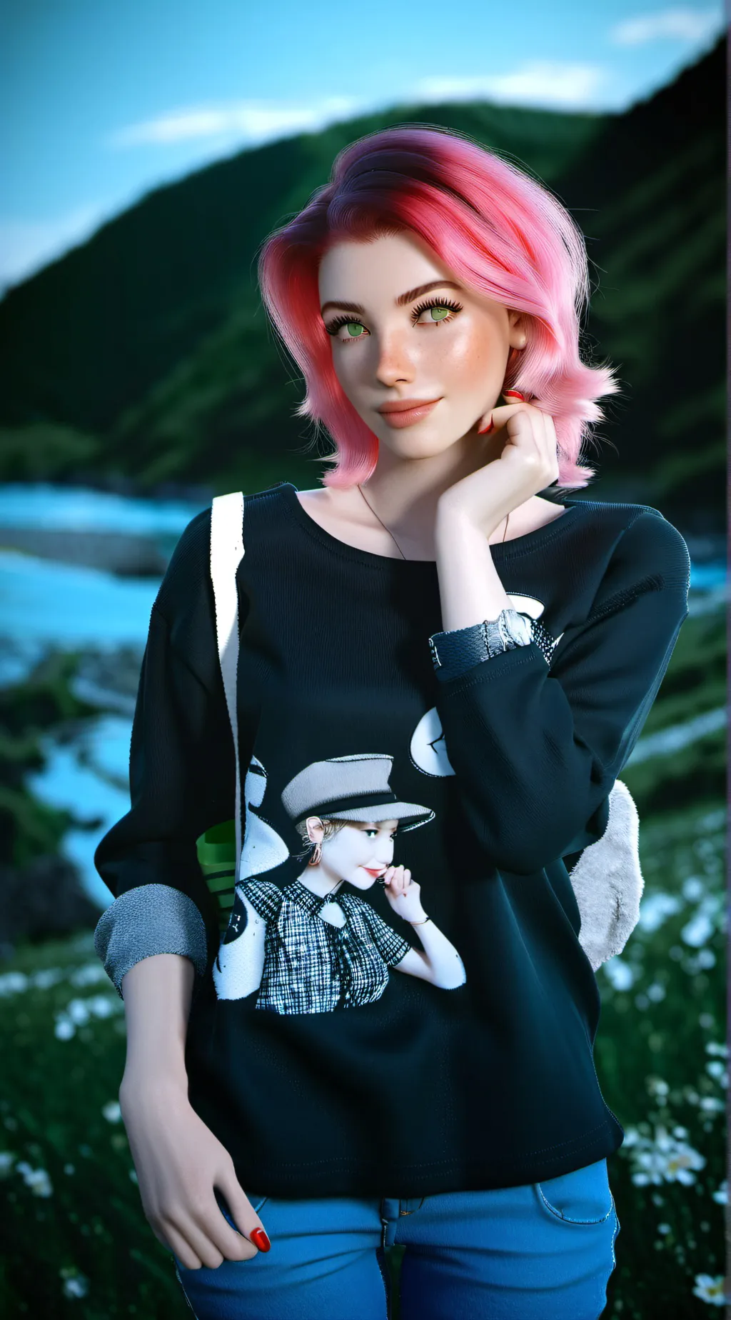 ai character: Starfire background