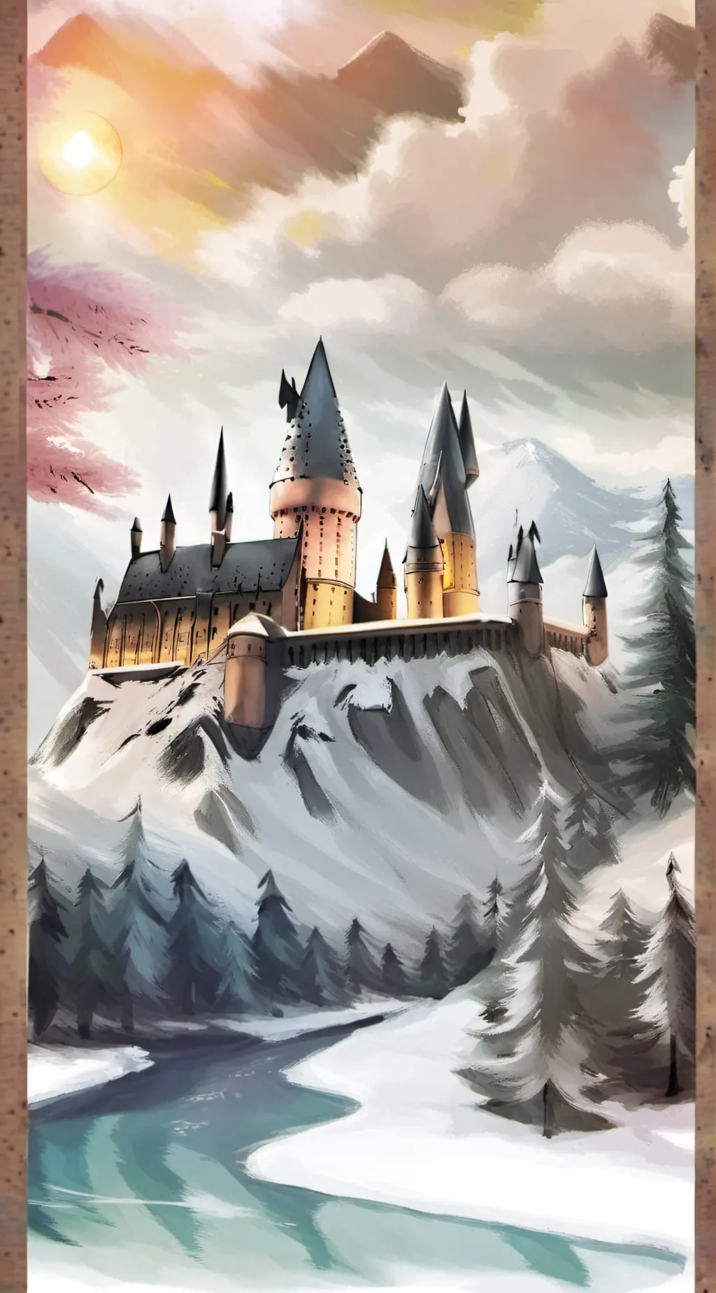 ai character: Hogwarts  background