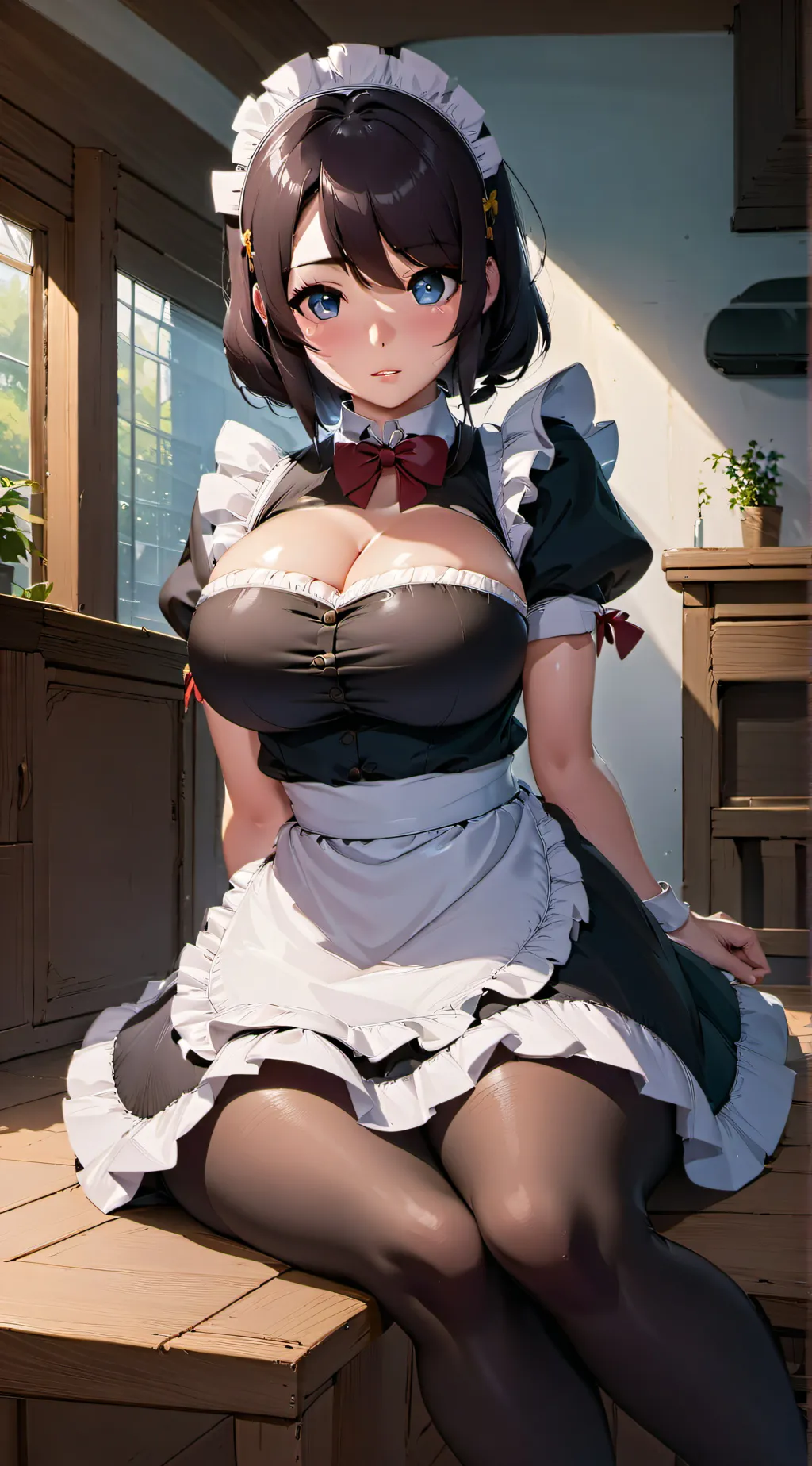 ai character: Rainbow background