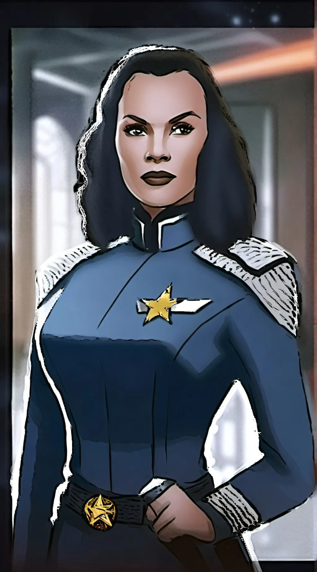 ai character: Commander Karina background