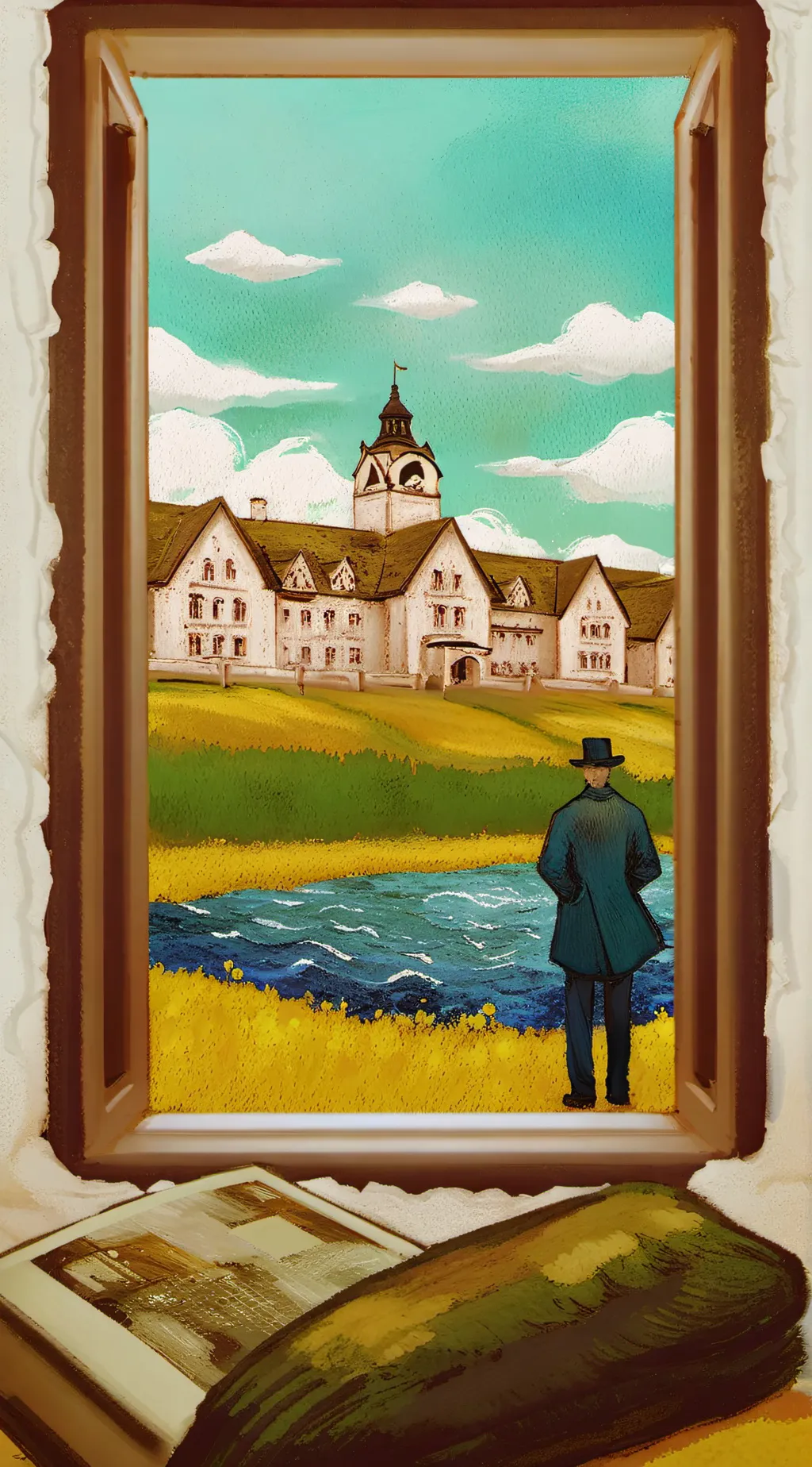 ai character: Hoppers hotel(ext) background