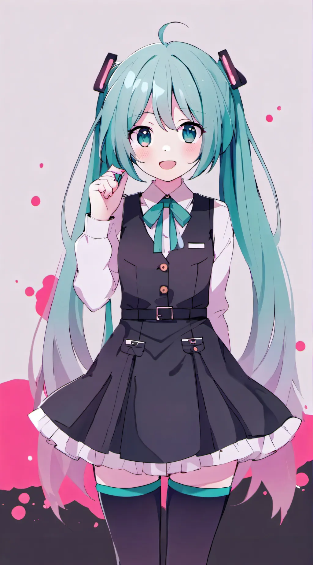 ai character: Hatsune Miku background