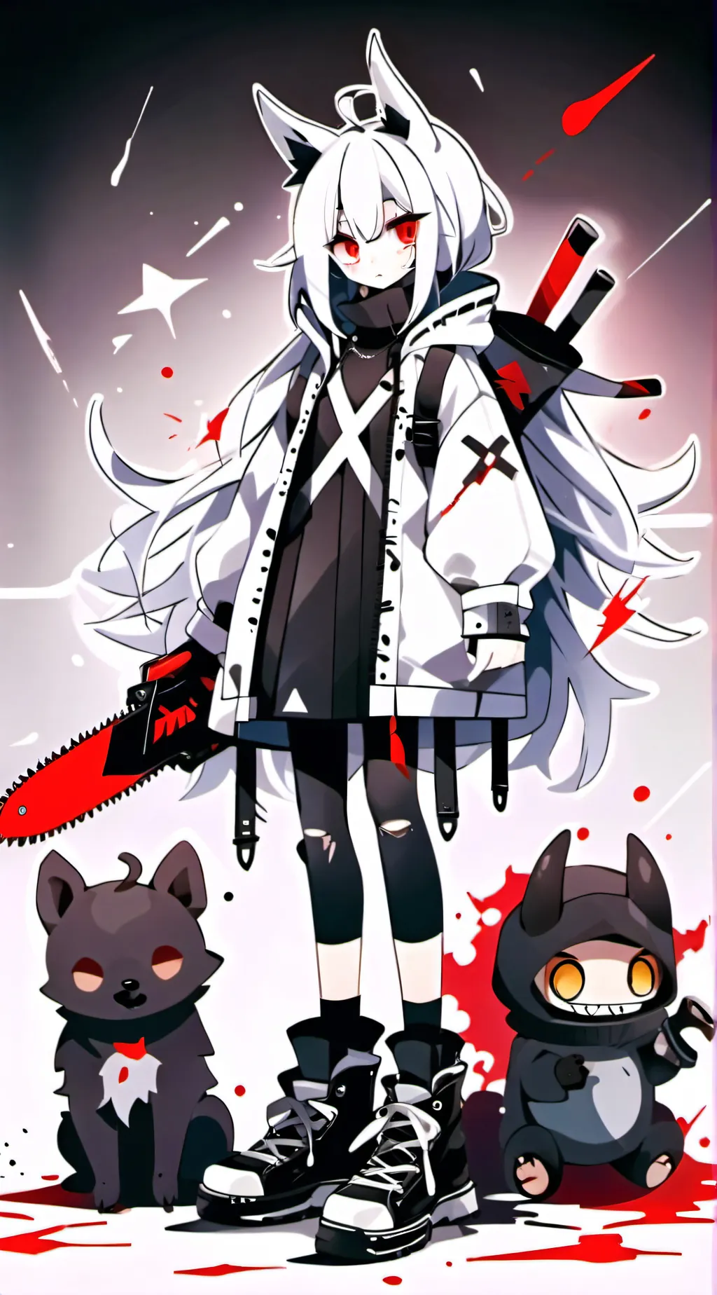 ai character: Mrs. Art  background