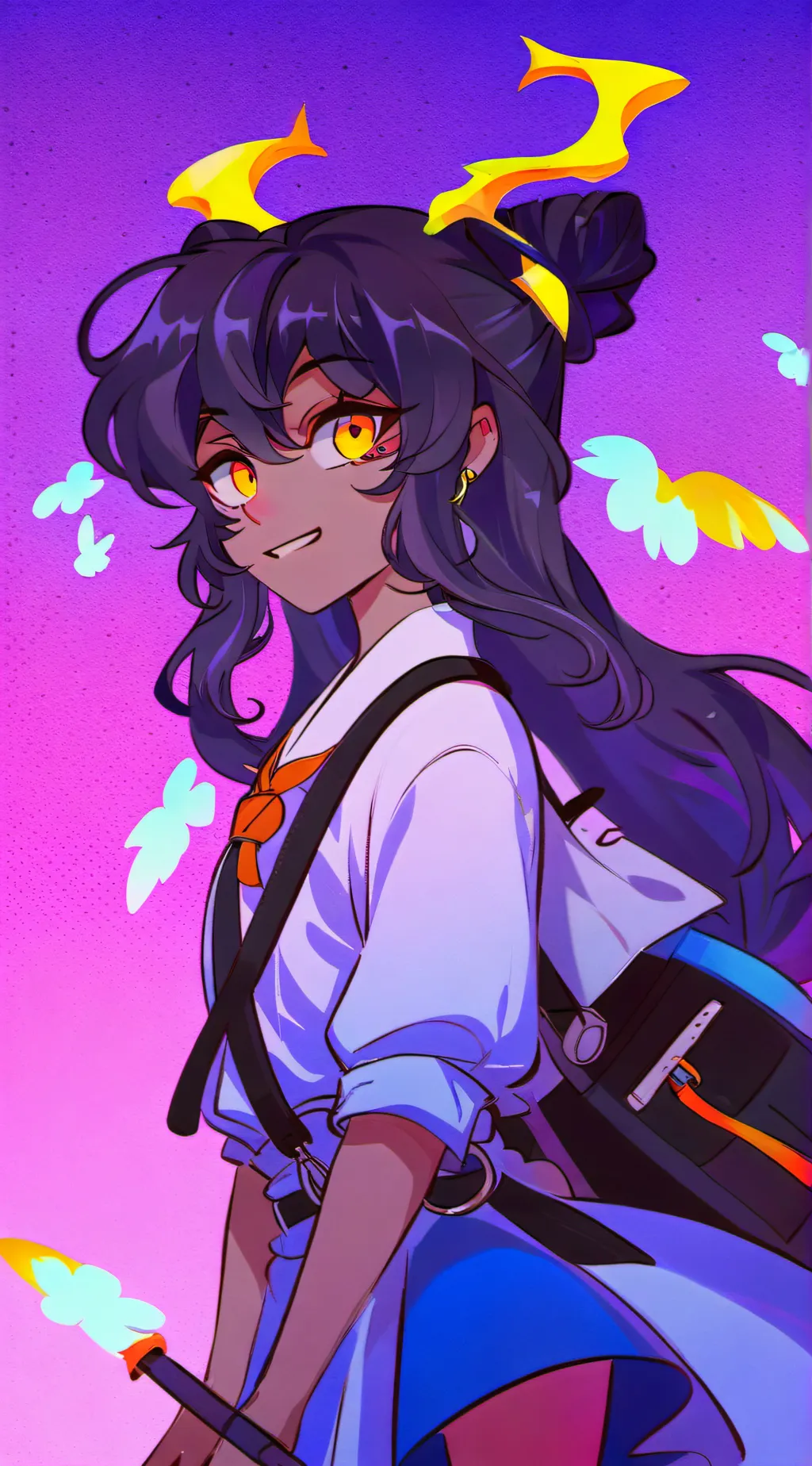 ai character: emaley background