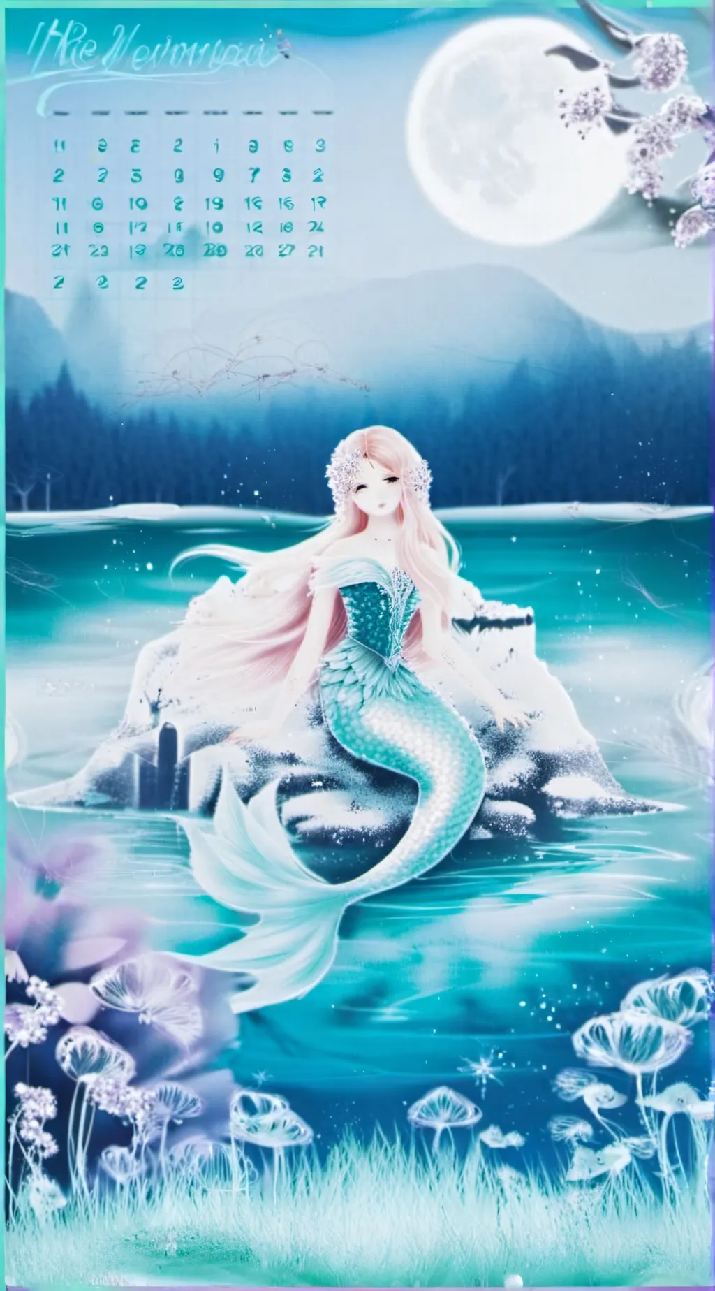 ai character: Mha mermaid l.o.v background