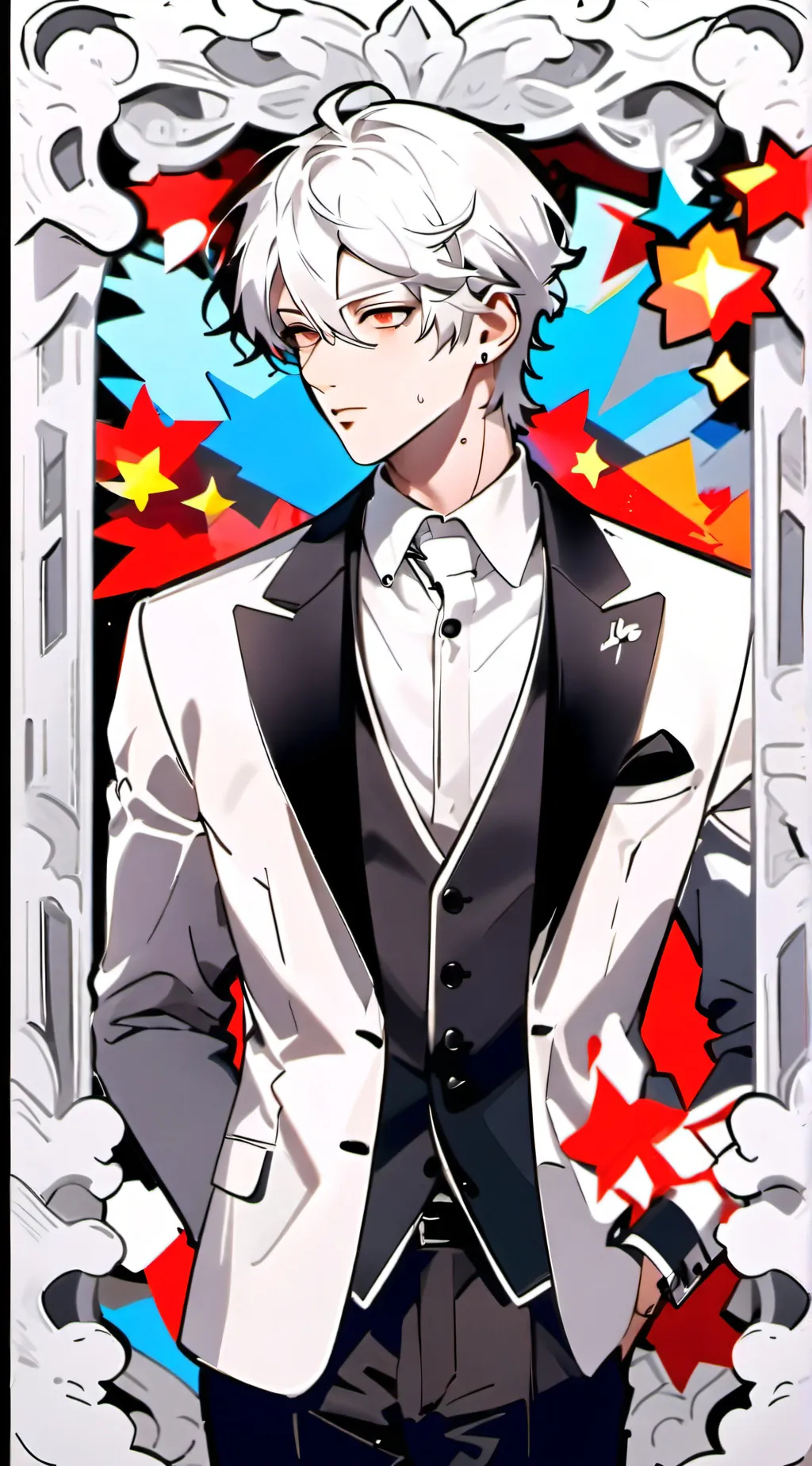 ai character: Agent White background