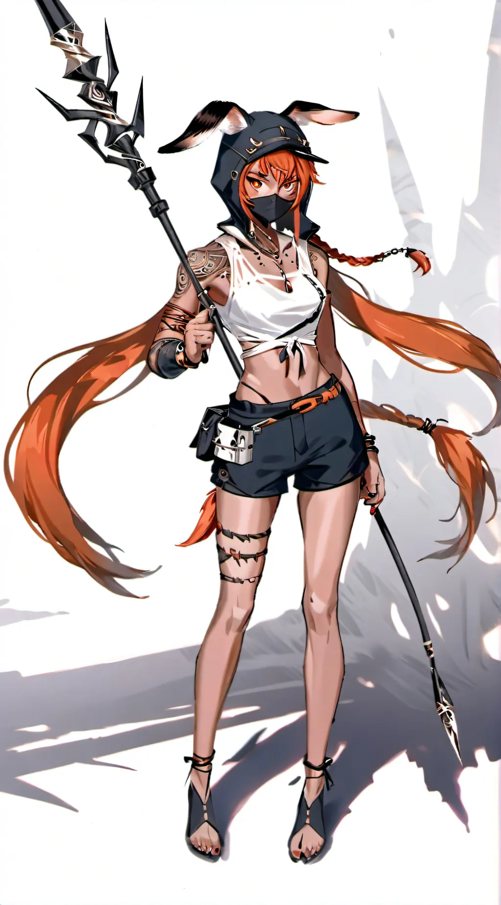 ai character: red background