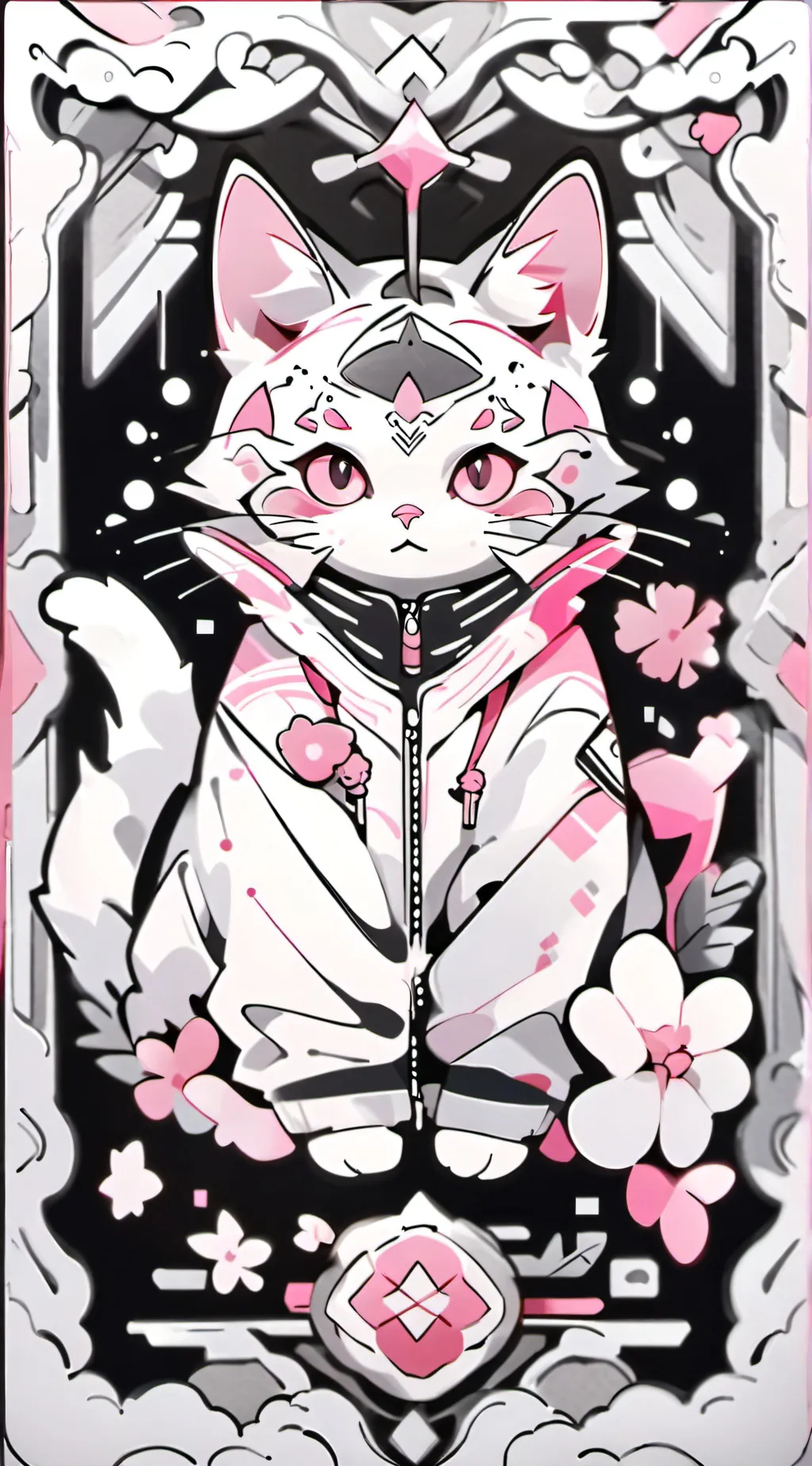 ai character: Hazbin hotel cat background