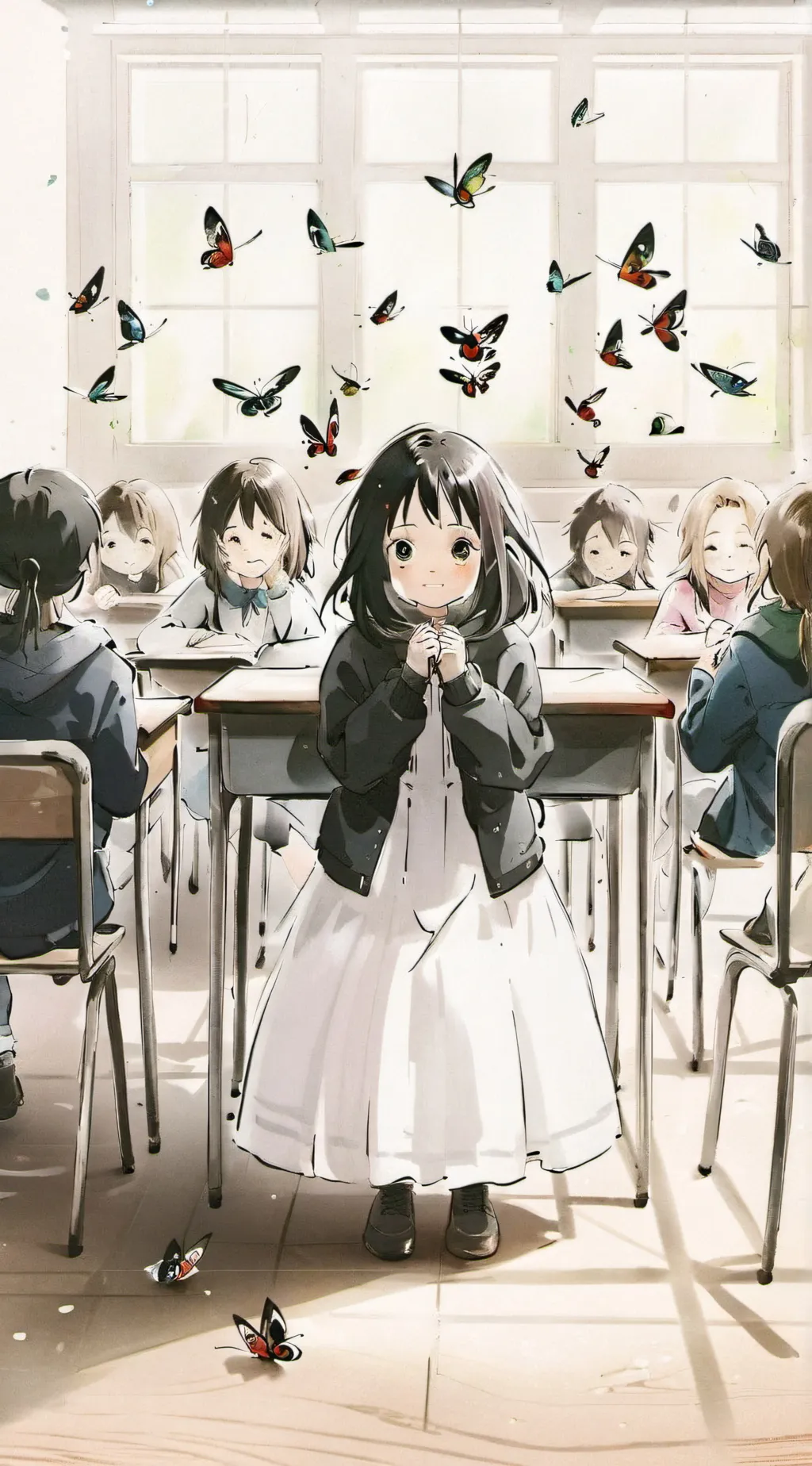 ai character: Miraculous ladybug background