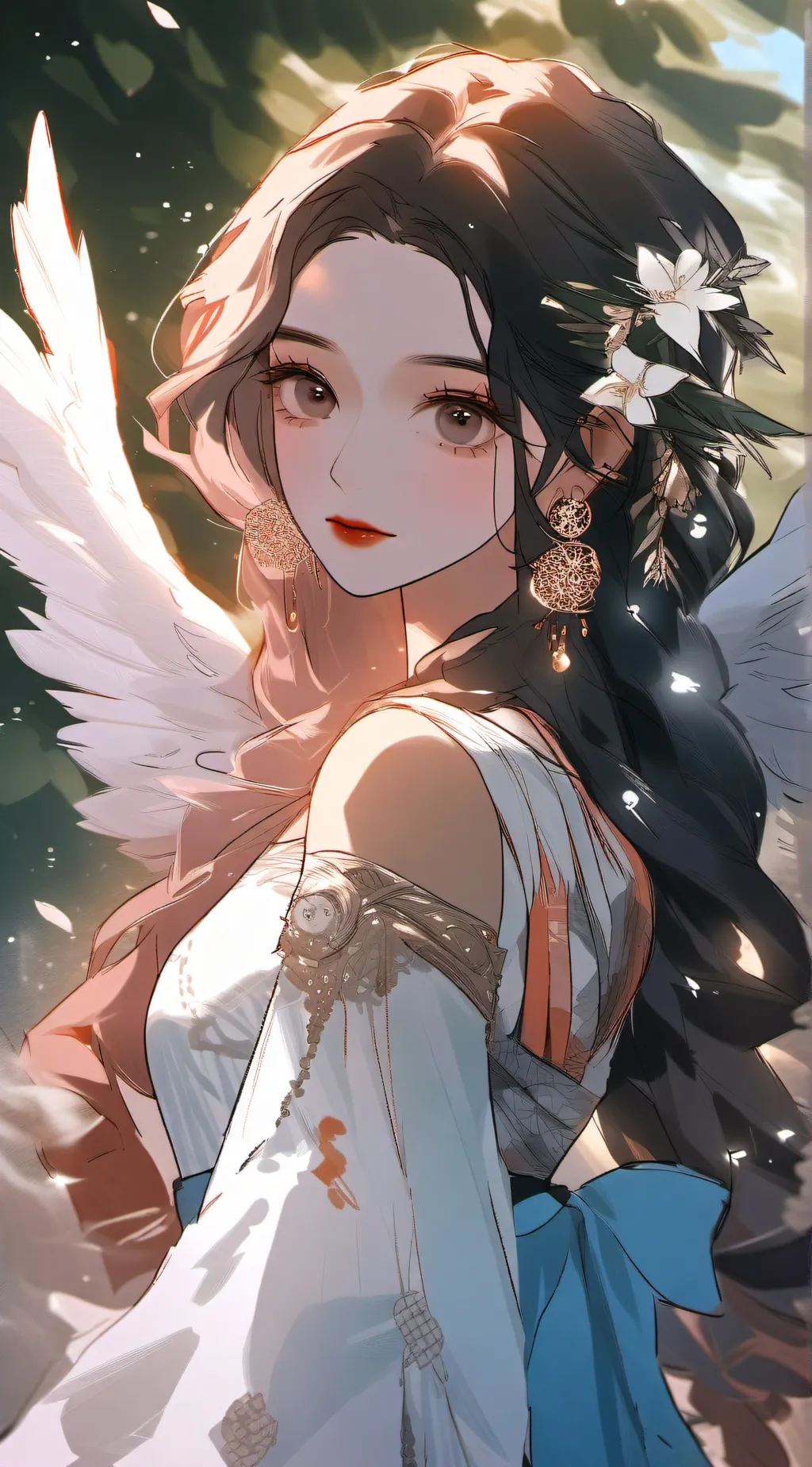ai character: angel background