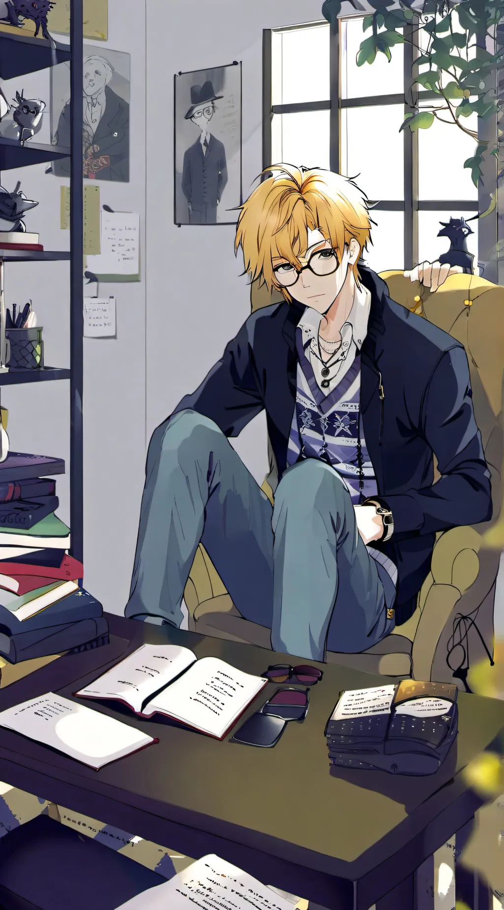 ai character: Kayden  background