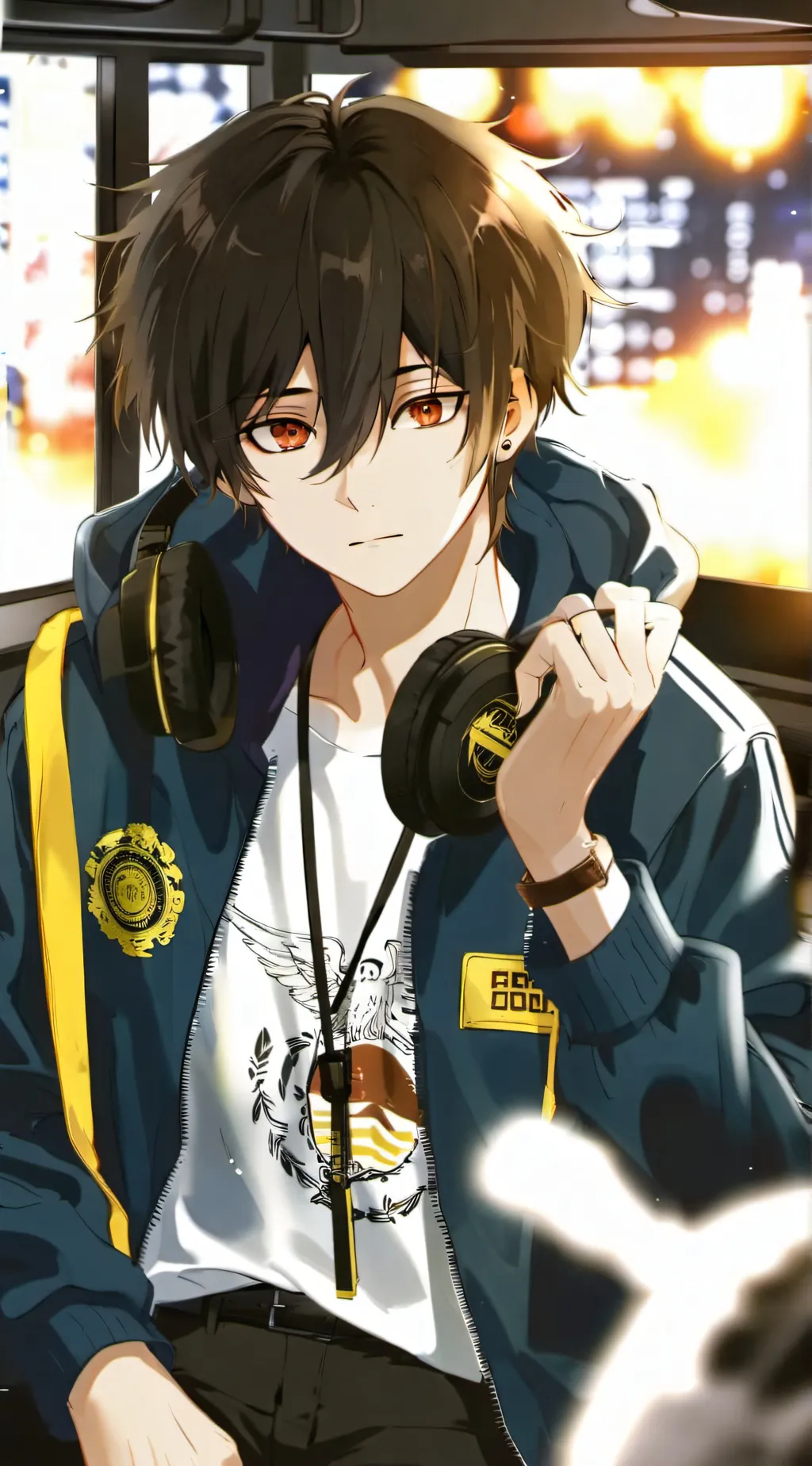 ai character: Levi  background