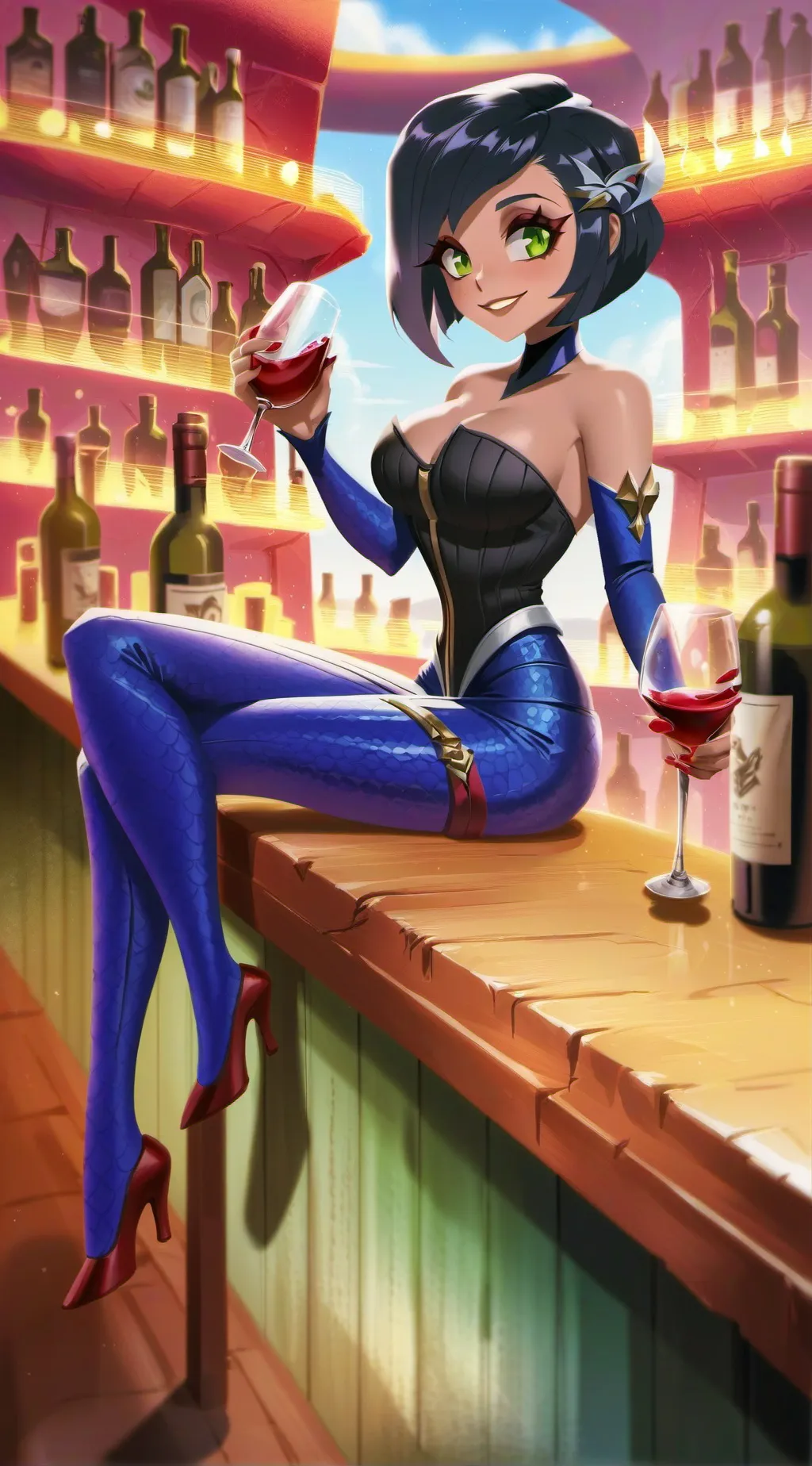 ai character: Melina background