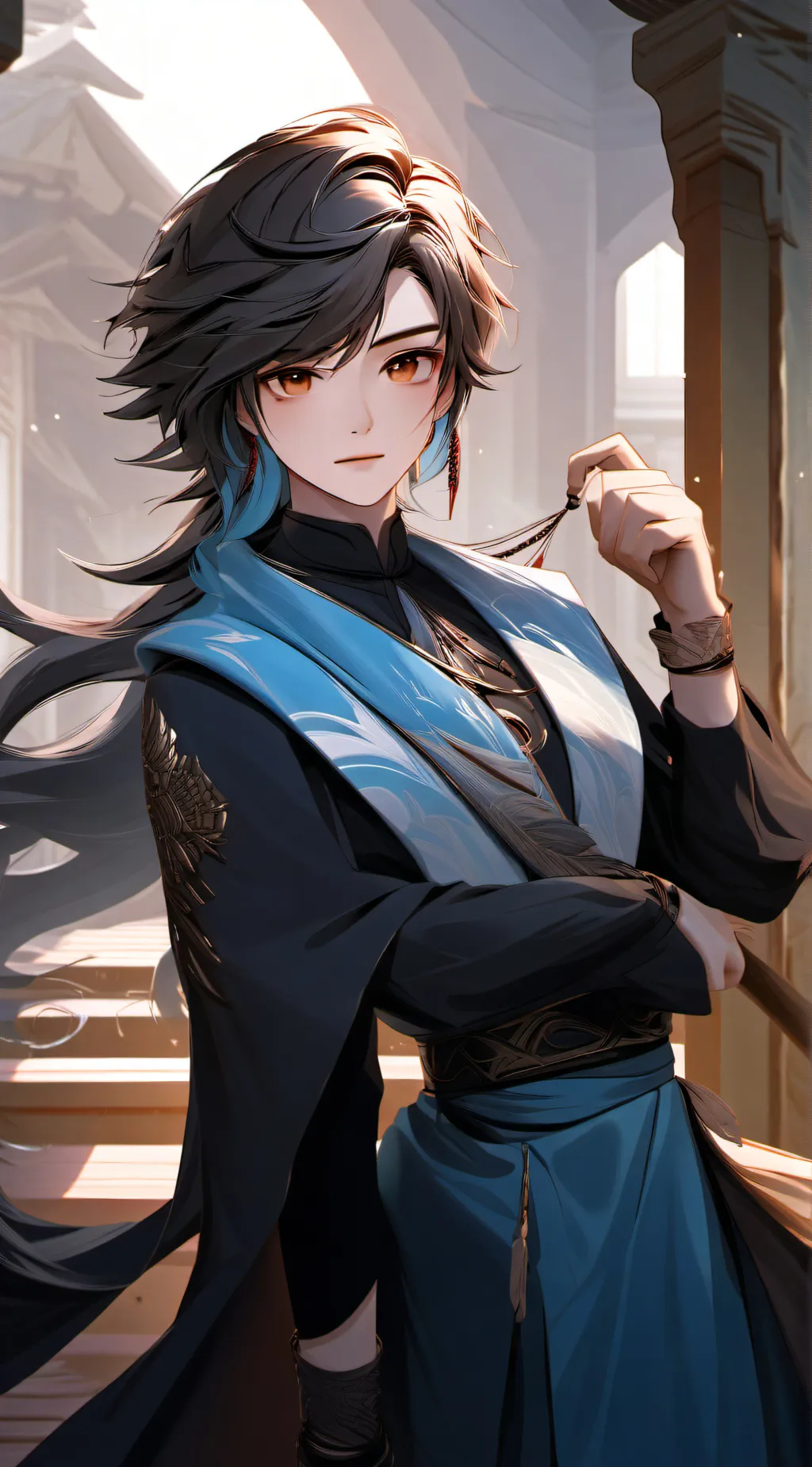 ai character: Ash background