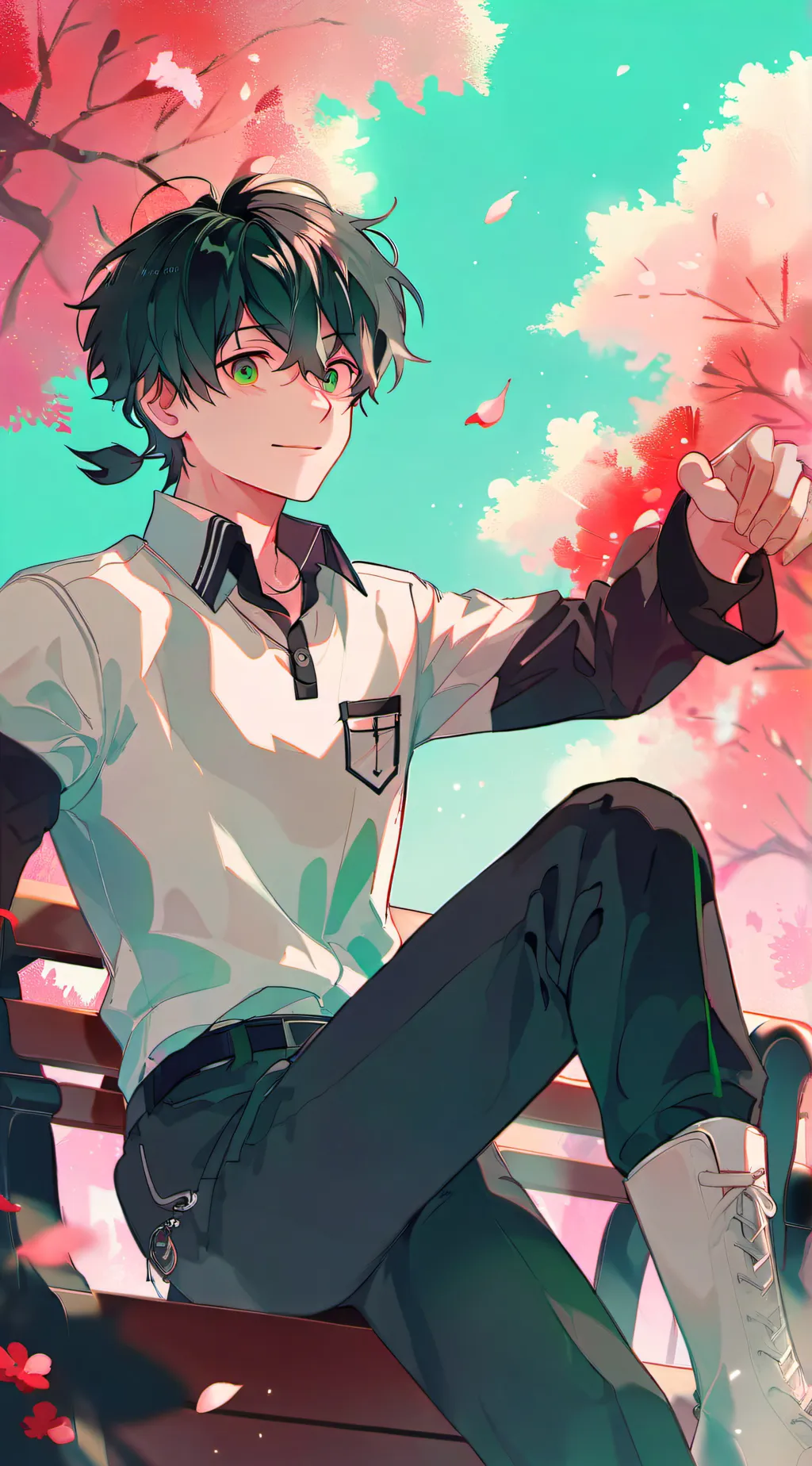 ai character: 💚Deku💚 background